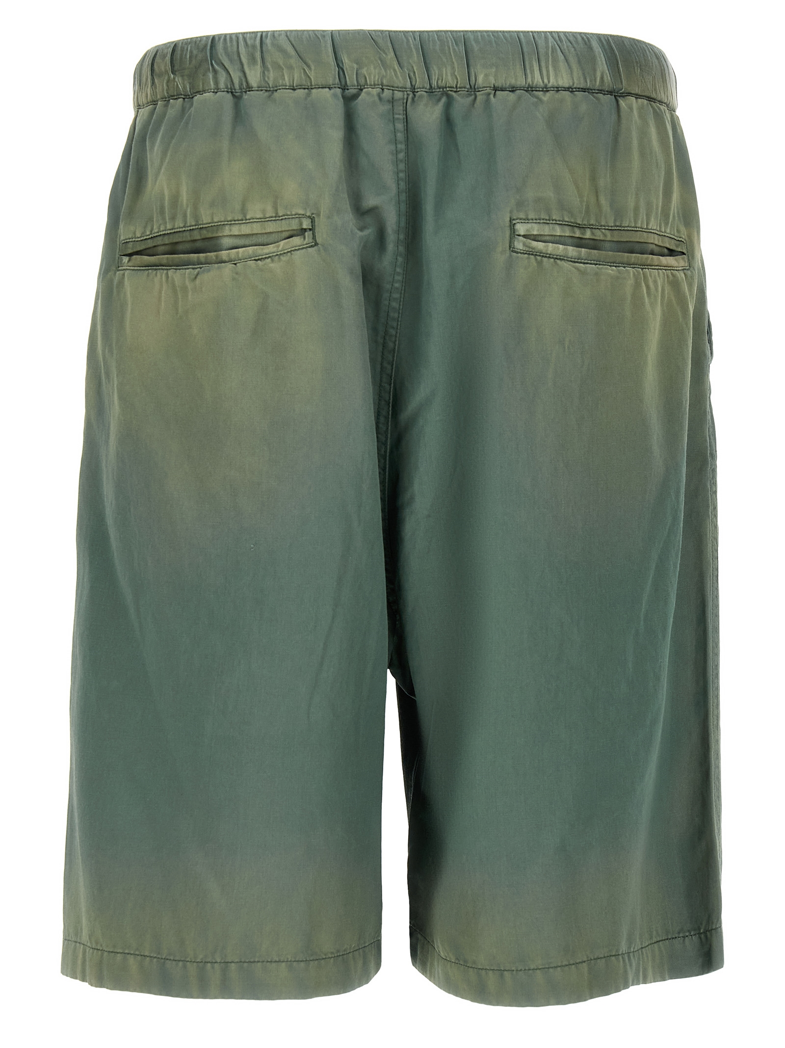 'Aged Satin' bermuda shorts J14PT143KHAKI (Maison Mihara Yasuhiro / ショートパンツ ) | Maison Mihara Yasuhiro (メゾン ミハラ ヤスヒロ)(1)