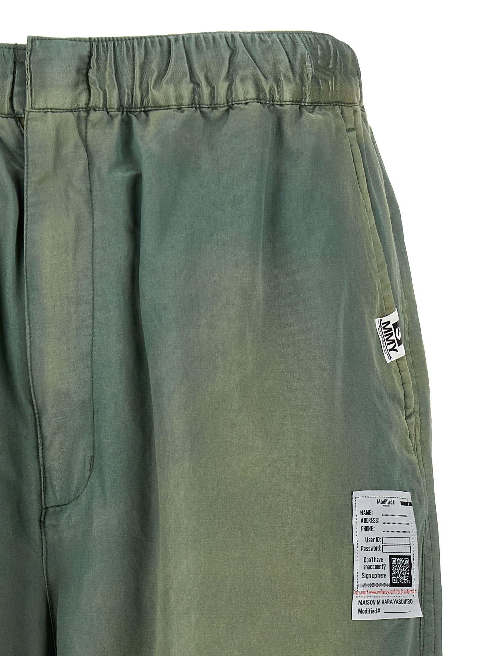 'Aged Satin' bermuda shorts J14PT143KHAKI (Maison Mihara Yasuhiro / ショートパンツ ) | Maison Mihara Yasuhiro (メゾン ミハラ ヤスヒロ)(2)
