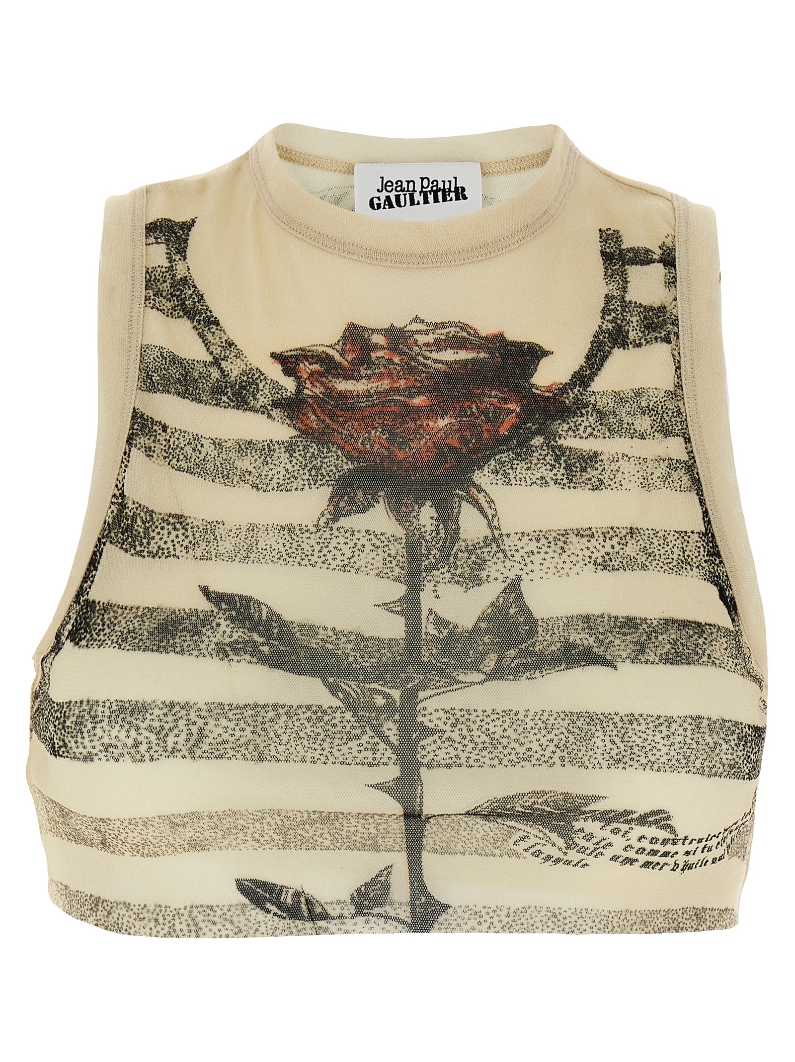 Crop tulle top 2534FTO275T585030030 (Jean Paul GAULTIER / タンクトップ・キャミソール ) | Jean Paul GAULTIER (ジャンポール ゴルチエ)