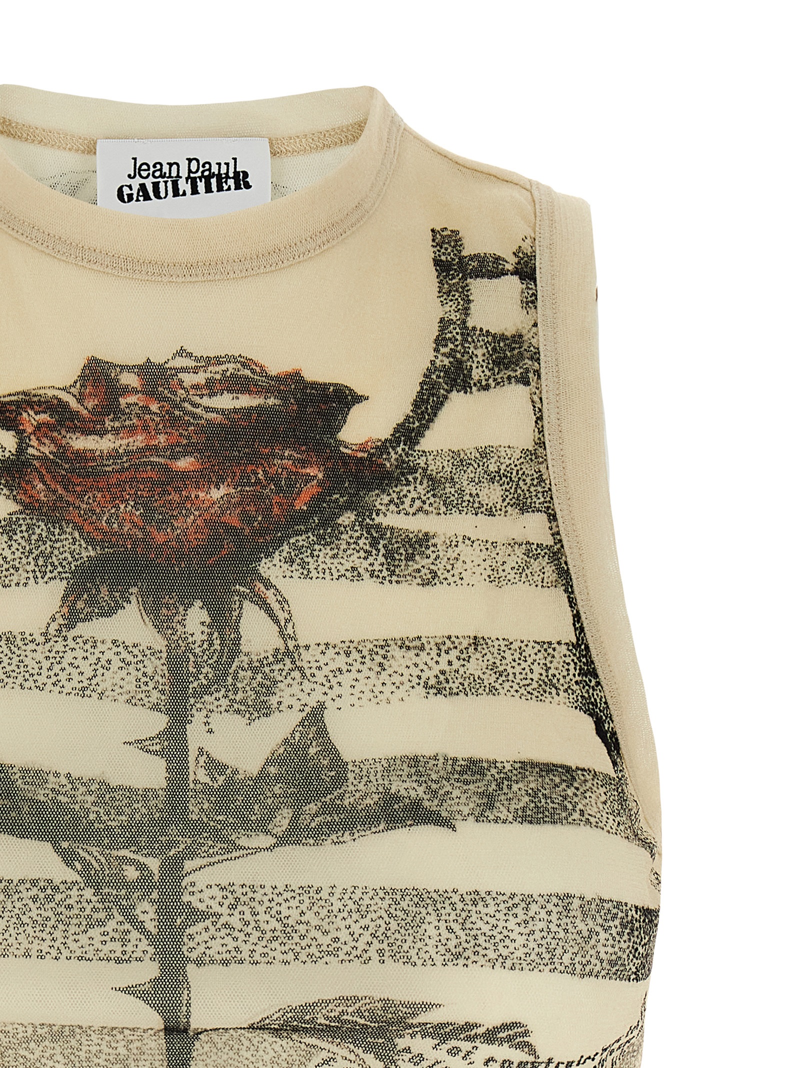 Crop tulle top 2534FTO275T585030030 (Jean Paul GAULTIER / タンクトップ・キャミソール ) | Jean Paul GAULTIER (ジャンポール ゴルチエ)(2)