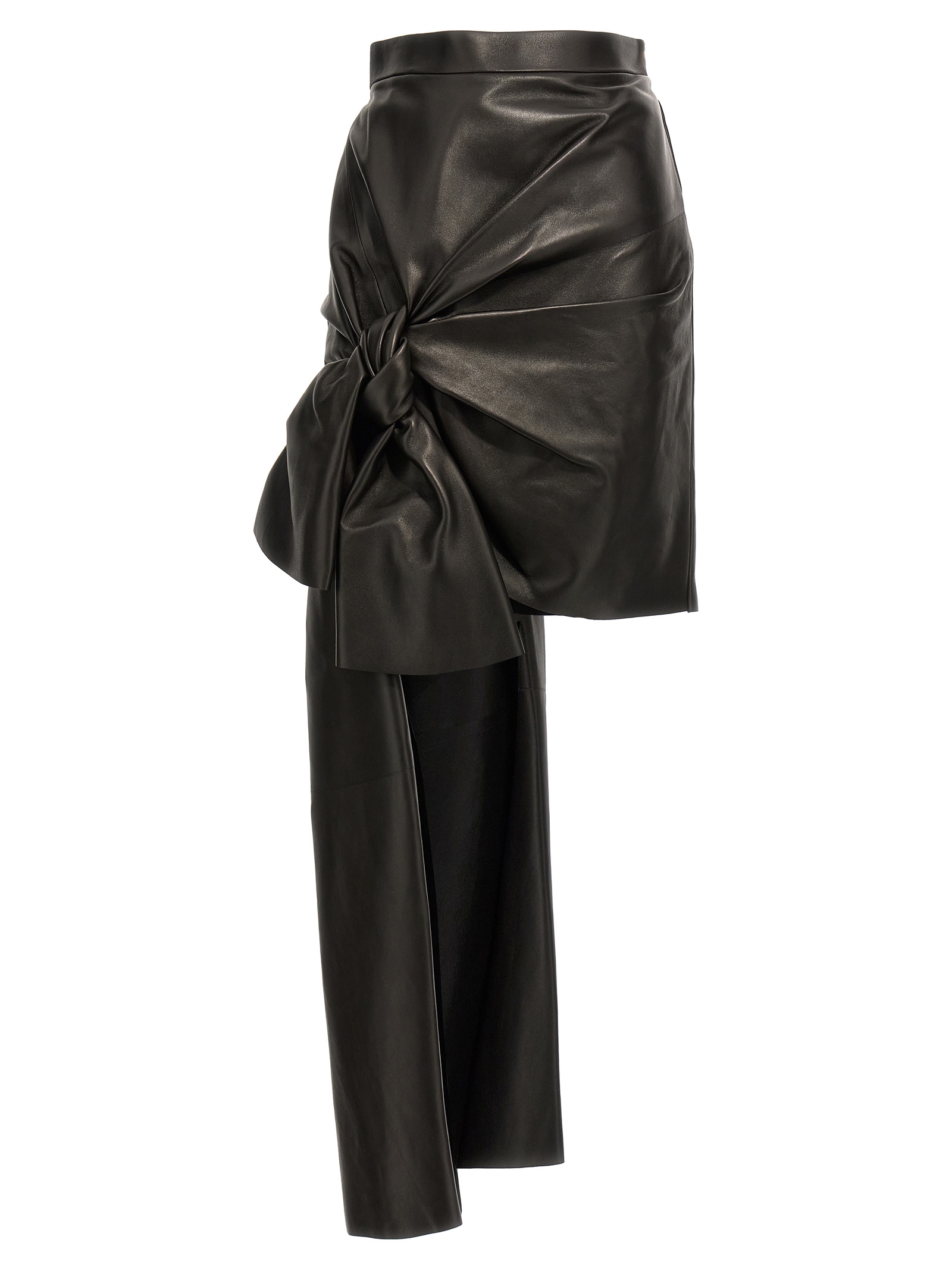 Maxi bow leather skirt 780910Q5AL11000 (Alexander McQUEEN / スカート ) | Alexander McQUEEN (アレキサンダー・マックイーン)