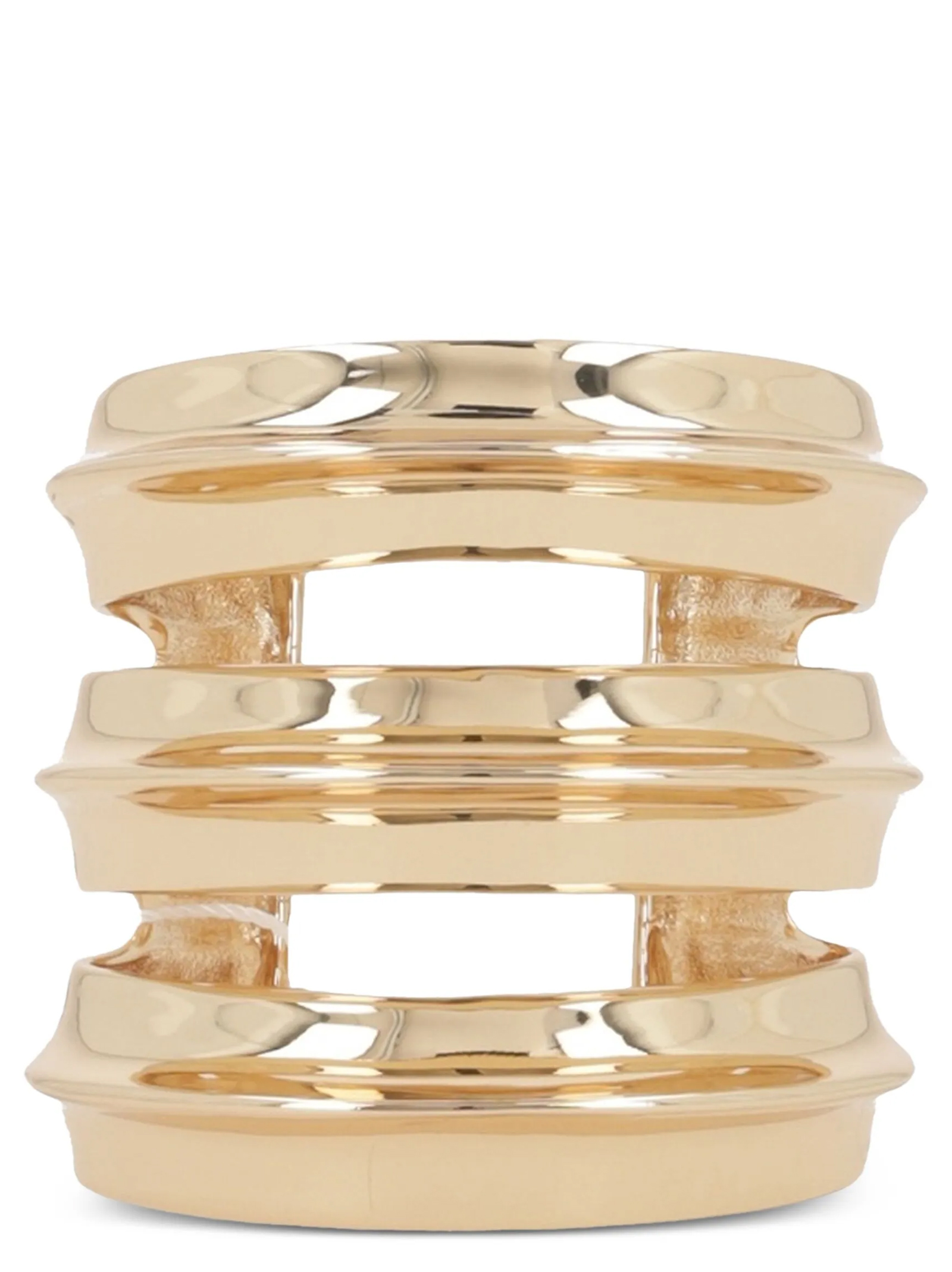 'Gold Sculpted Double Cuff' bracelet SS25611BGDGOLD (self-portrait / ブレスレット ) | self-portrait (セルフ・ポートレイト)