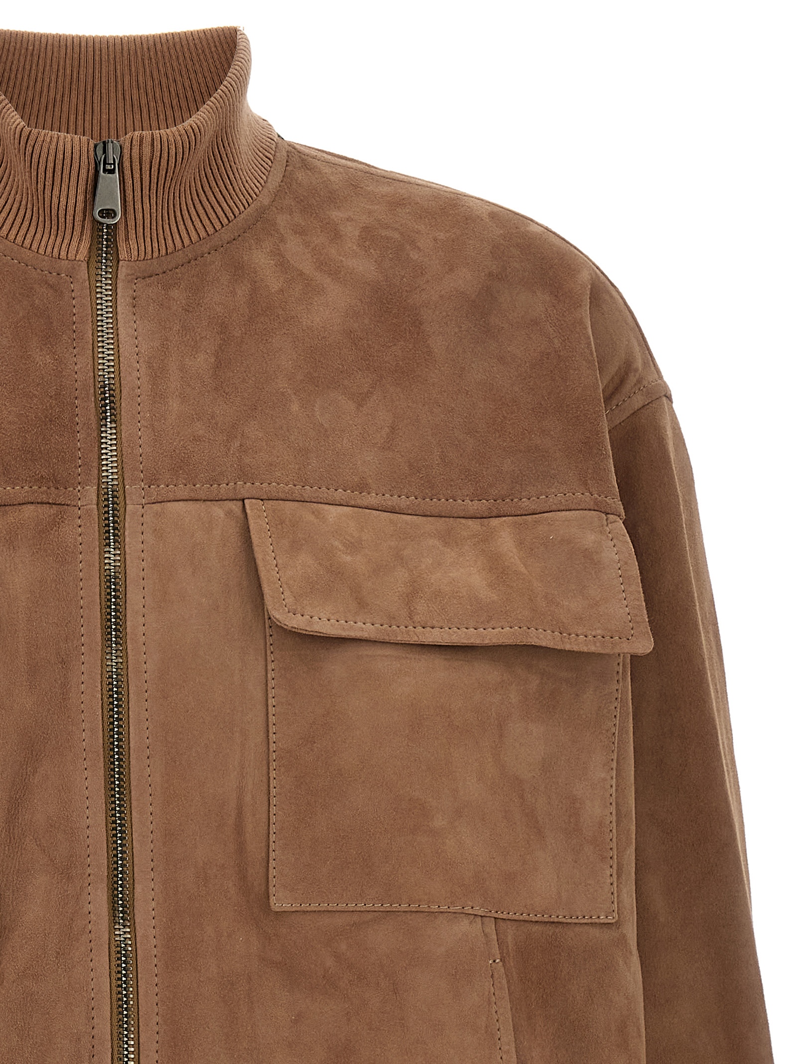 Couture suede jacket MPCAI7882C2867 (Brunello Cucinelli / カジュアルジャケット・ベスト ) | Brunello Cucinelli (ブルネロ・クチネリ)(2)