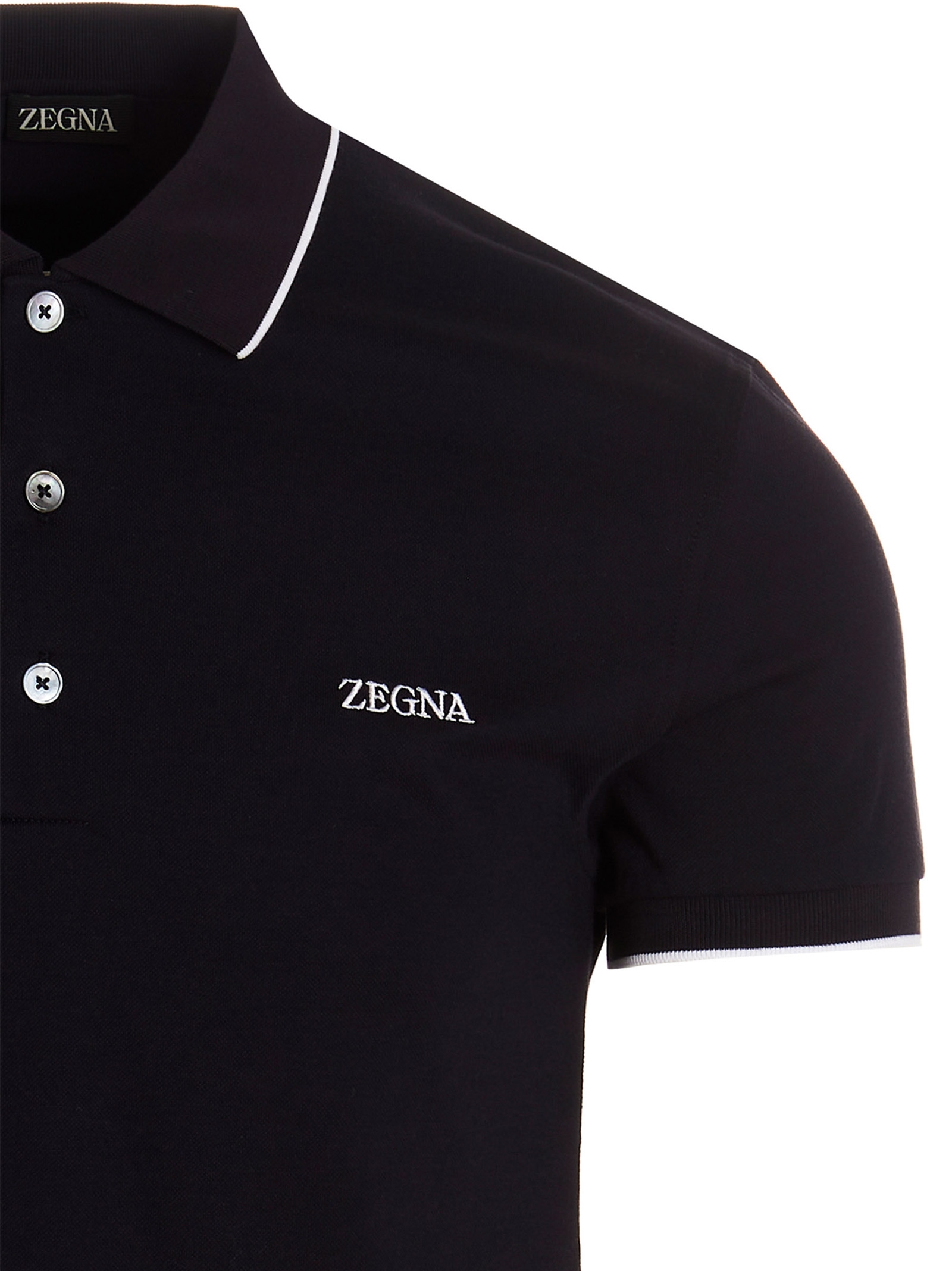 Logo embroidery polo shirt E7358A5B746B09 (ZEGNA / ポロシャツ ) | ZEGNA (ゼニア)(2)