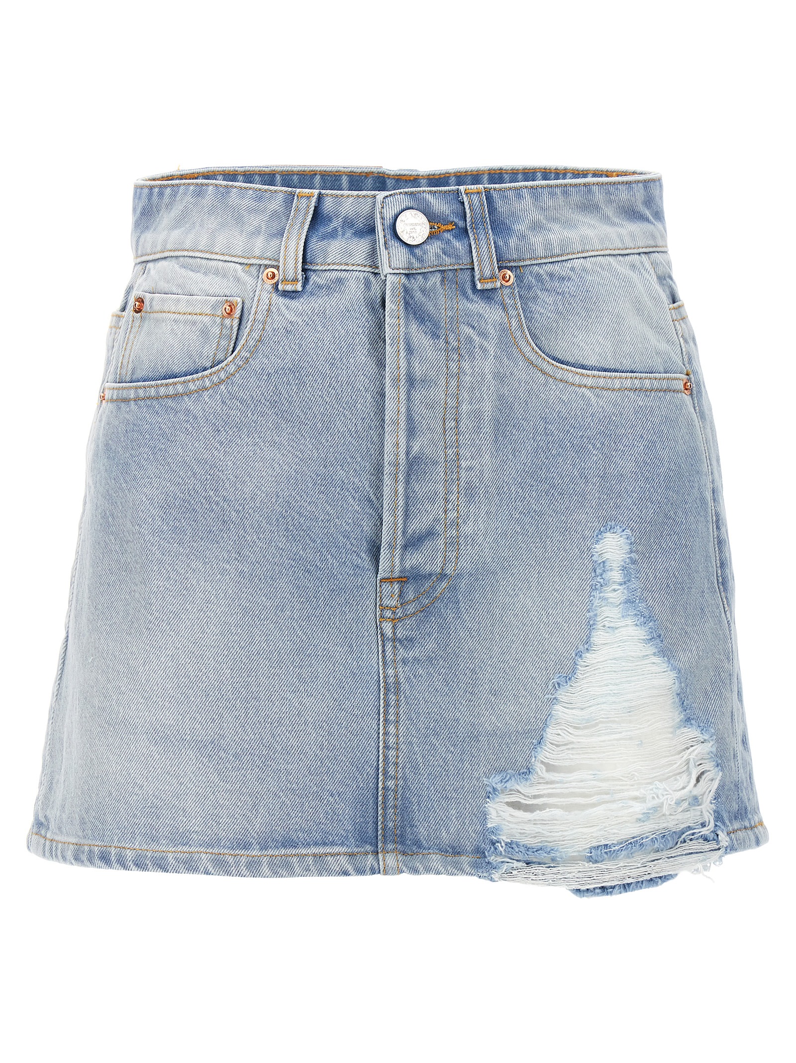 'Destroyed' skirt WE64SK750NBLUE (VETEMENTS / スカート ) | VETEMENTS (ヴェトモン)