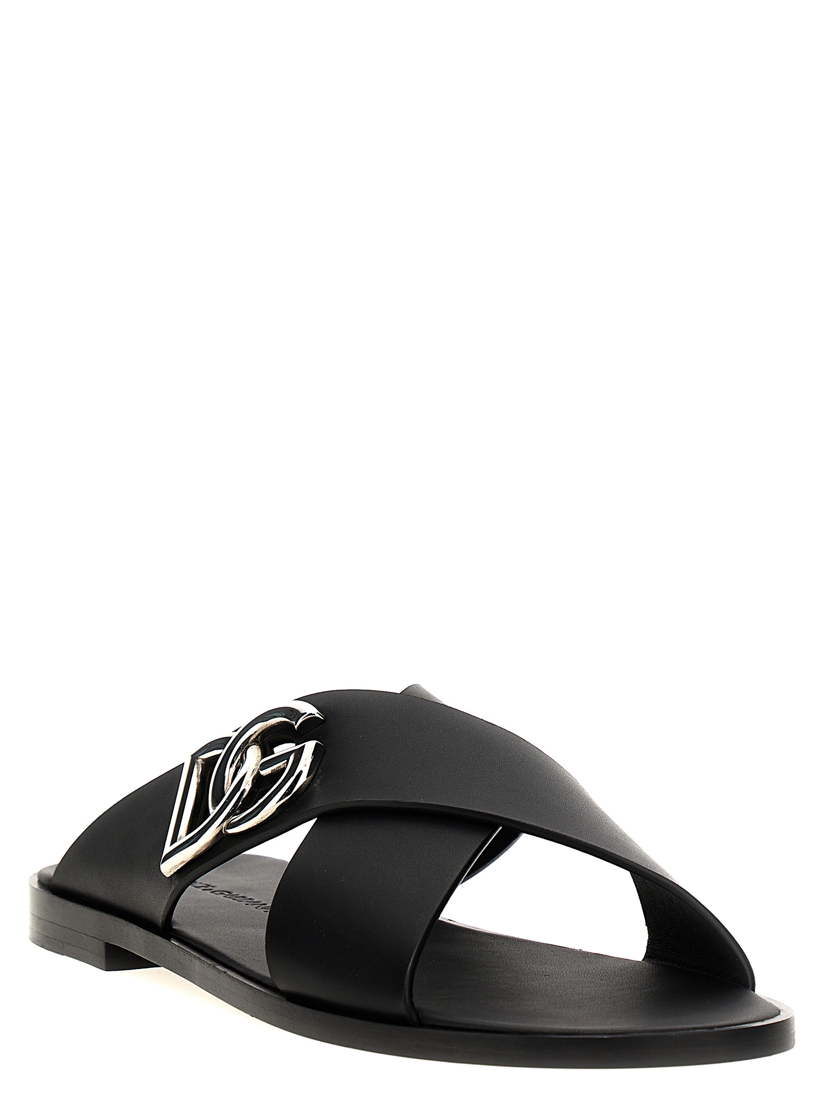 Logo leather sandals A80440AO60280999 (Dolce & Gabbana / サンダル ) | Dolce & Gabbana (ドルチェガッバーナ)(1)