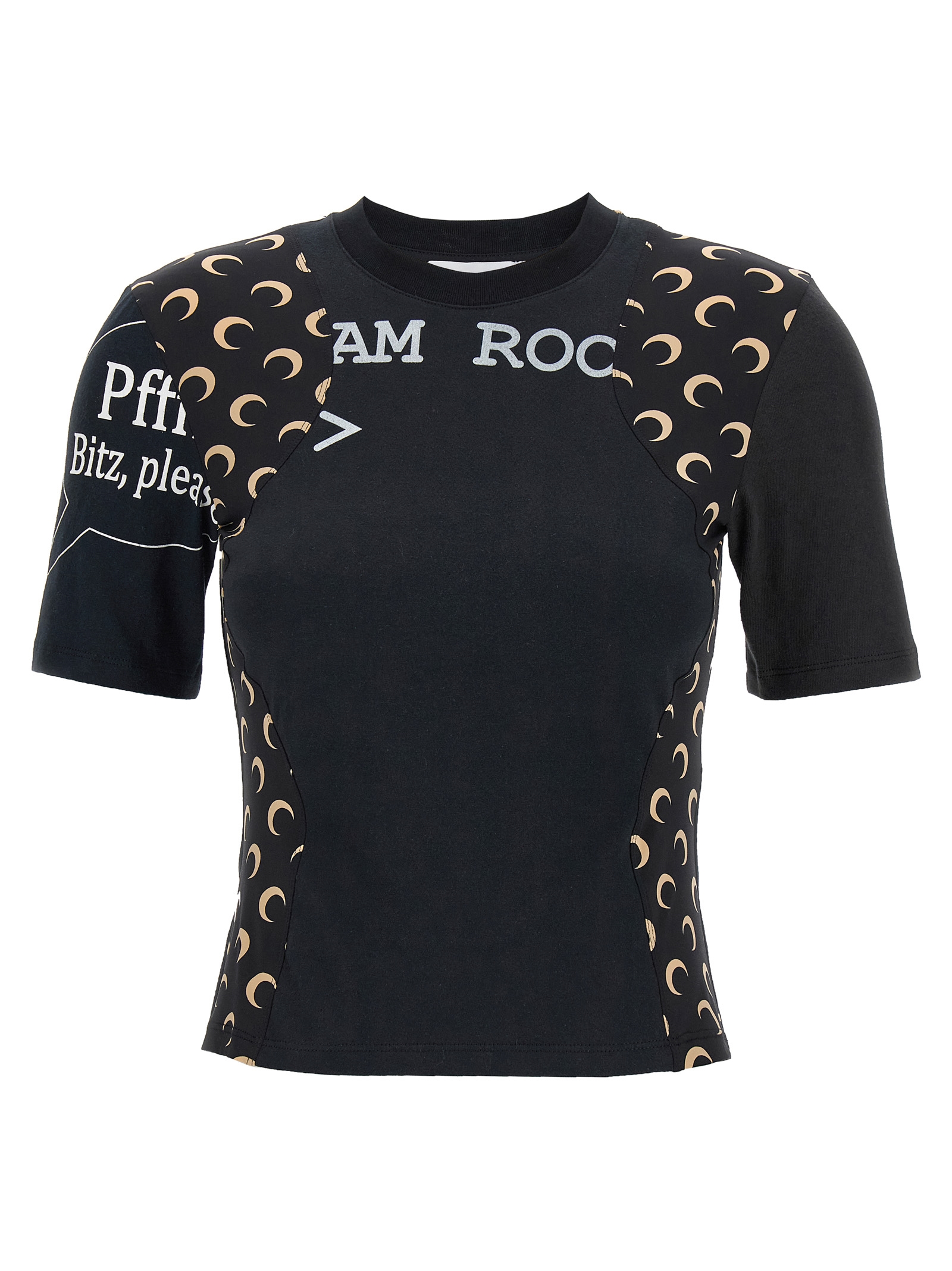 'Regenerated Graphic' T-shirt WTT001AUJER0003BK99 (MARINE SERRE / Tシャツ・カットソー ) | MARINE SERRE (マリーン セル)