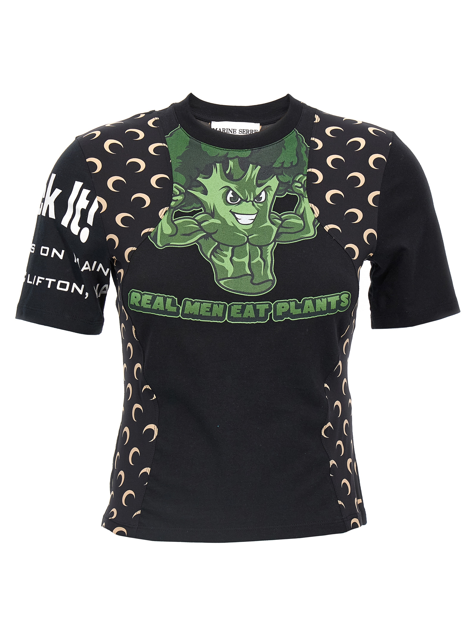 'Regenerated Graphic' T-shirt WTT001AUJER0003BK99 (MARINE SERRE / Tシャツ・カットソー ) | MARINE SERRE (マリーン セル)(4)