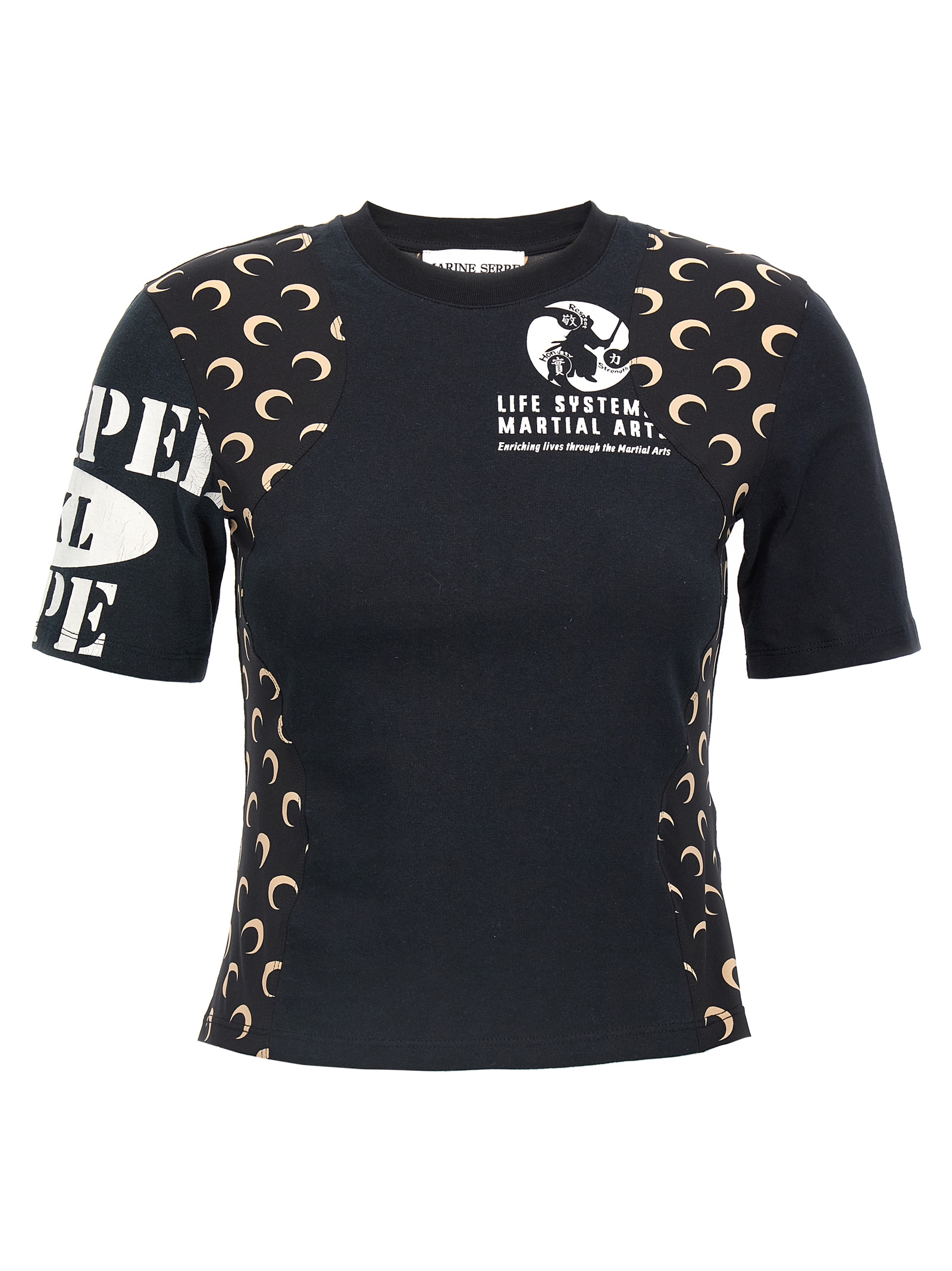 'Regenerated Graphic' T-shirt WTT001AUJER0003BK99 (MARINE SERRE / Tシャツ・カットソー ) | MARINE SERRE (マリーン セル)(6)