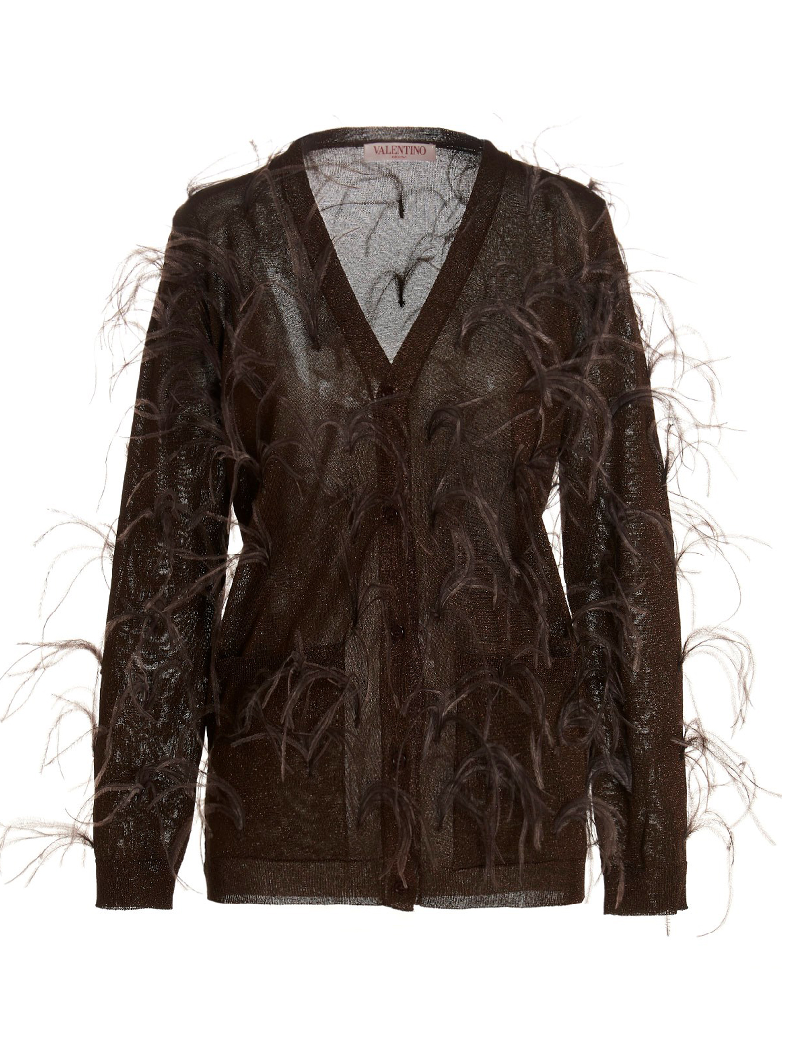 'Piuma' lurex cardigan 1B3KA04M7ECK29 (Valentino Garavani / ニット・セーター・カーディガン ) | Valentino Garavani (ヴァレンティノ)