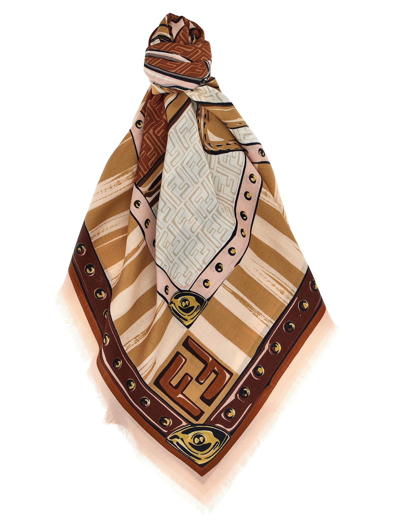 'Iconic Bags' scarf FXT069AQE6F1N3F (FENDI / スカーフ・マフラー ) | FENDI (フェンディ)