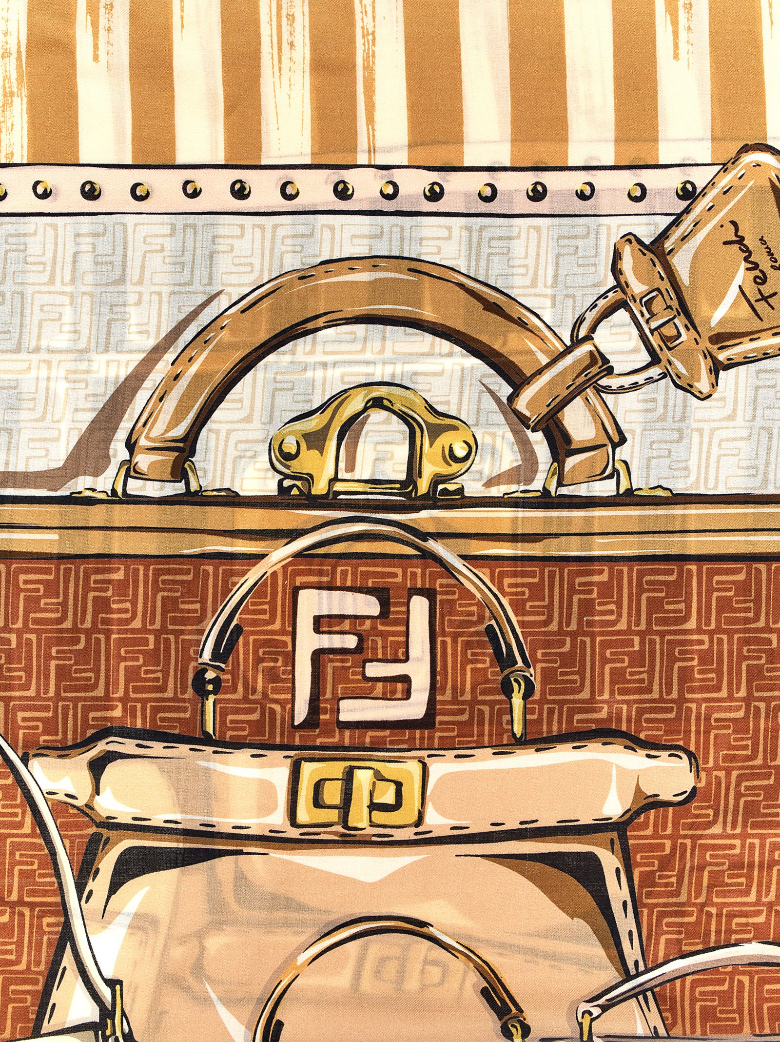 'Iconic Bags' scarf FXT069AQE6F1N3F (FENDI / スカーフ・マフラー ) | FENDI (フェンディ)(1)