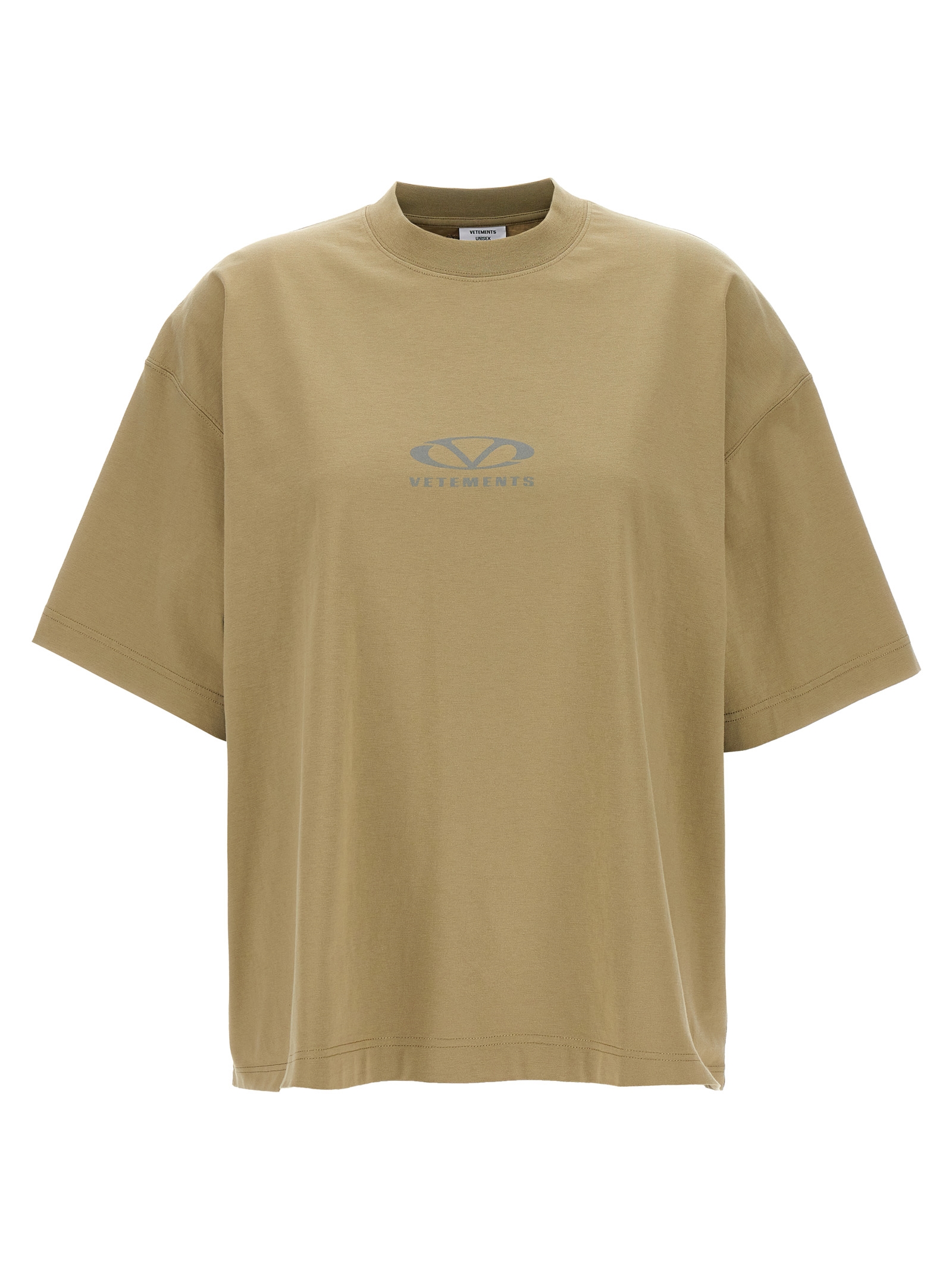 Tシャツ・カットソー VETEMENTS 'Oval Logo' T-shirt Beige UA66TR600T Oval Logo' T-shirt (VETEMENTS/Tシャツ・カットソー
