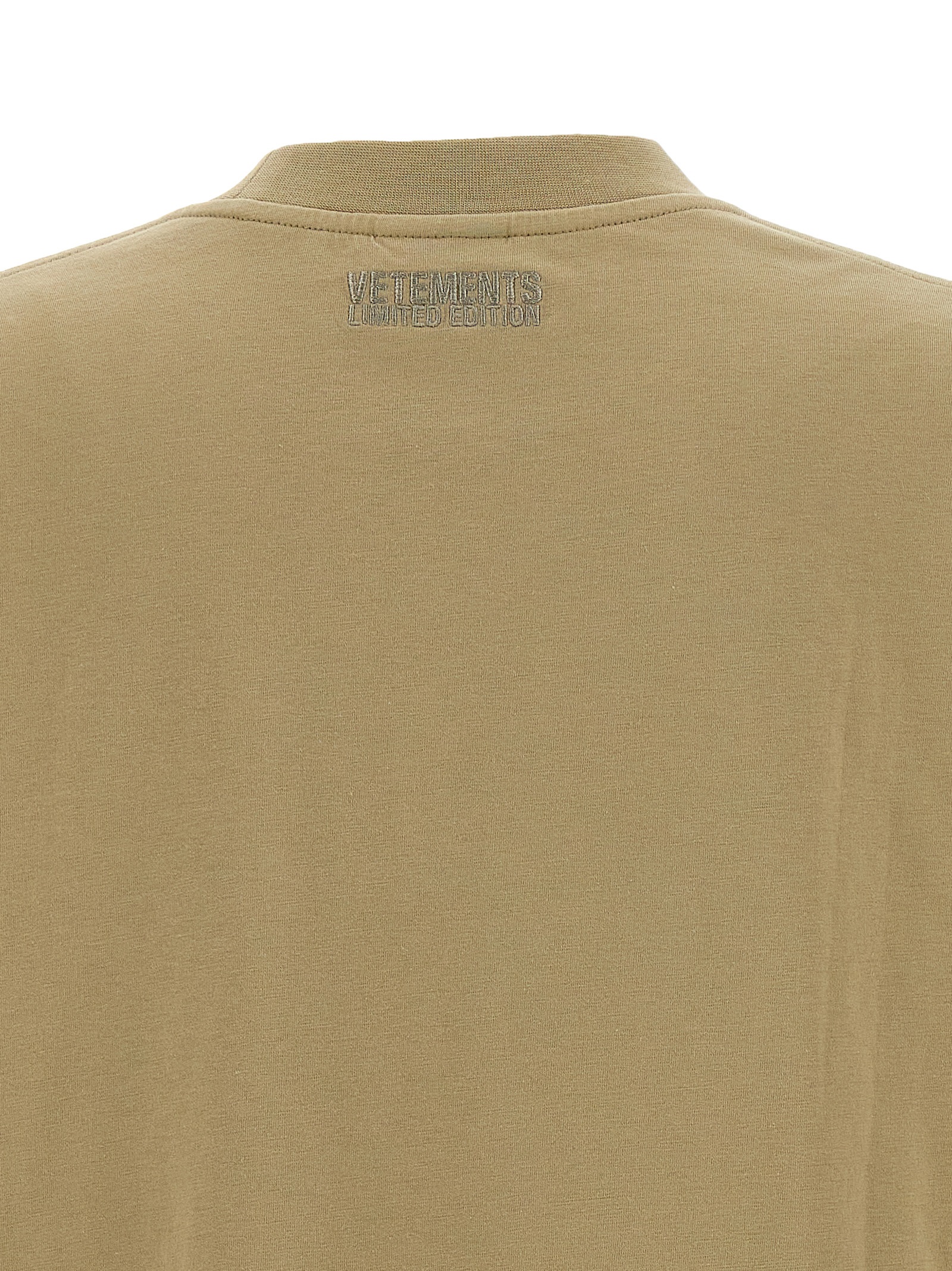 Tシャツ・カットソー VETEMENTS 'Oval Logo' T-shirt Beige UA66TR600T Oval Logo' T-shirt (VETEMENTS/Tシャツ・カットソー