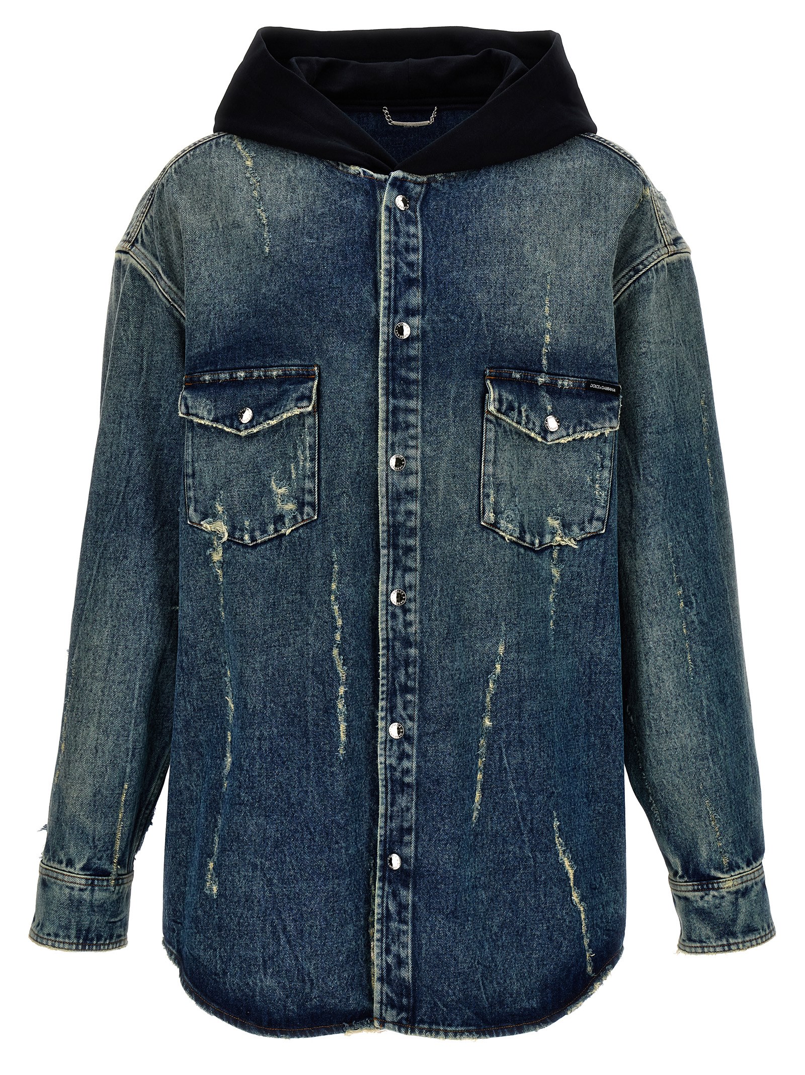 Denim hooded overshirt G5KX4DG8JJ1S9001 (Dolce & Gabbana / カジュアルジャケット・ベスト ) | Dolce & Gabbana (ドルチェガッバーナ)