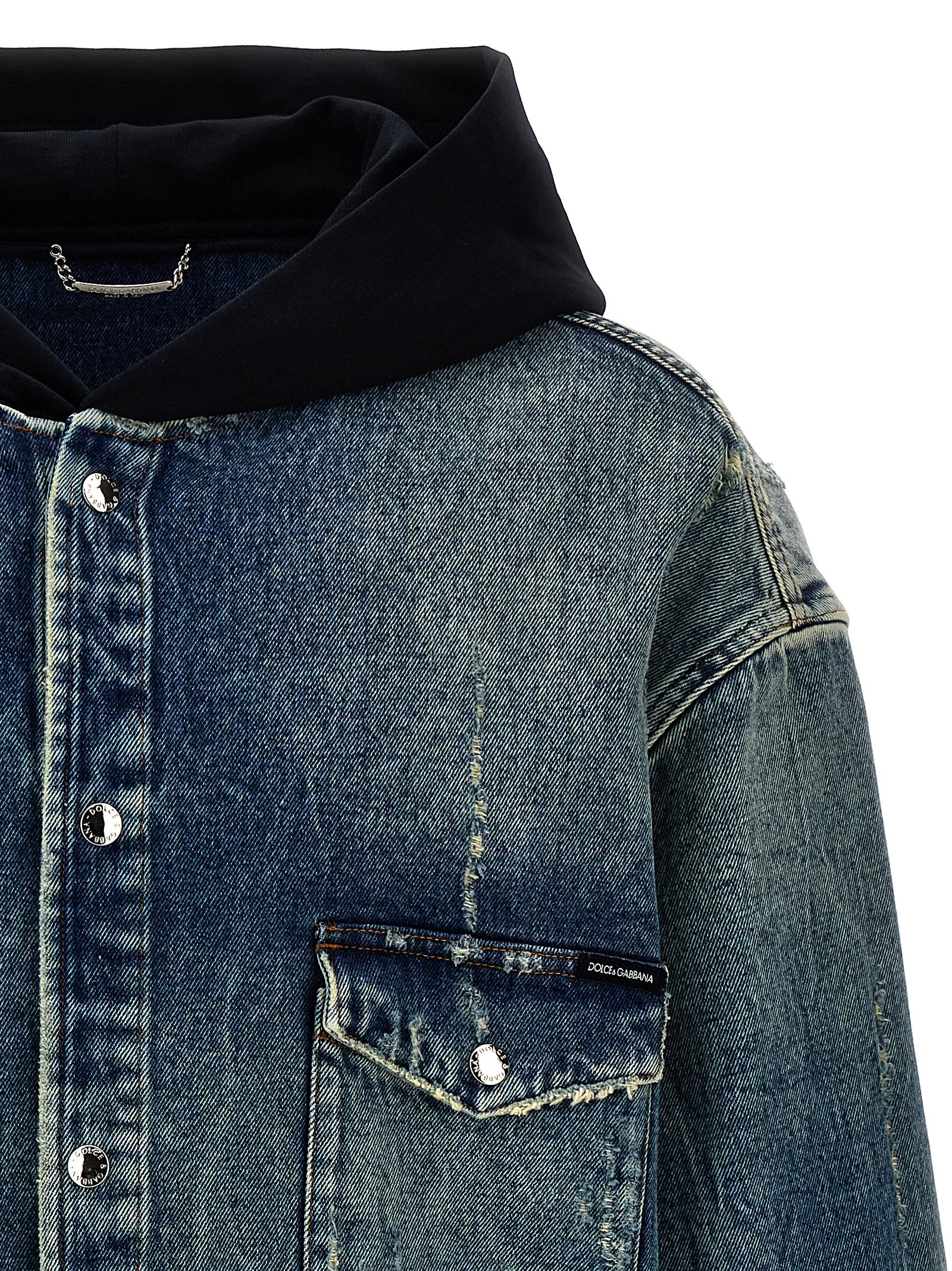 Denim hooded overshirt G5KX4DG8JJ1S9001 (Dolce & Gabbana / カジュアルジャケット・ベスト ) | Dolce & Gabbana (ドルチェガッバーナ)(2)