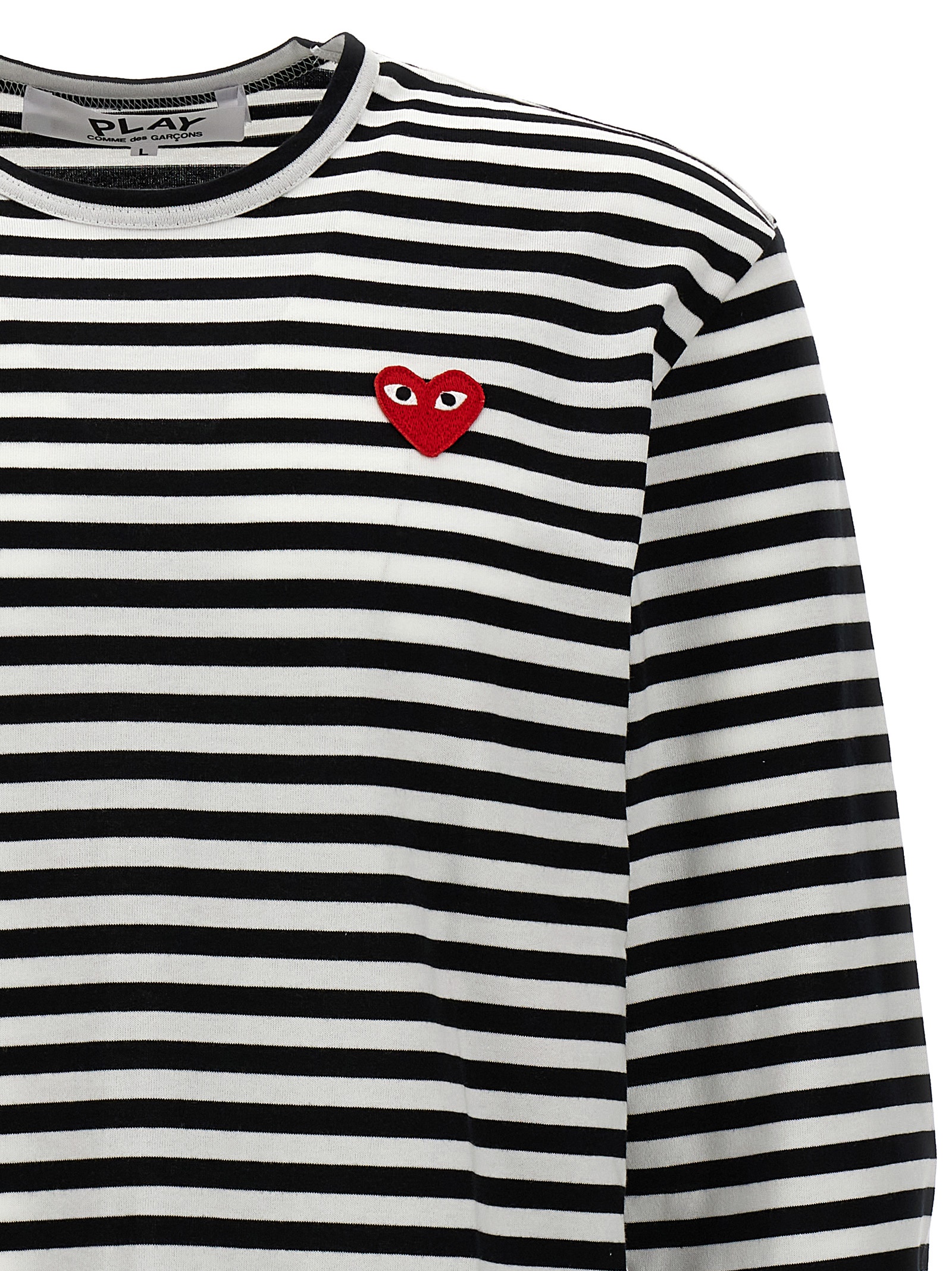 Logo patch stripes t-shirt AXT1641 (PLAY Comme Des Garçons / Tシャツ・カットソー ) | PLAY Comme Des Garçons (プレイ コムデギャルソン)(2)