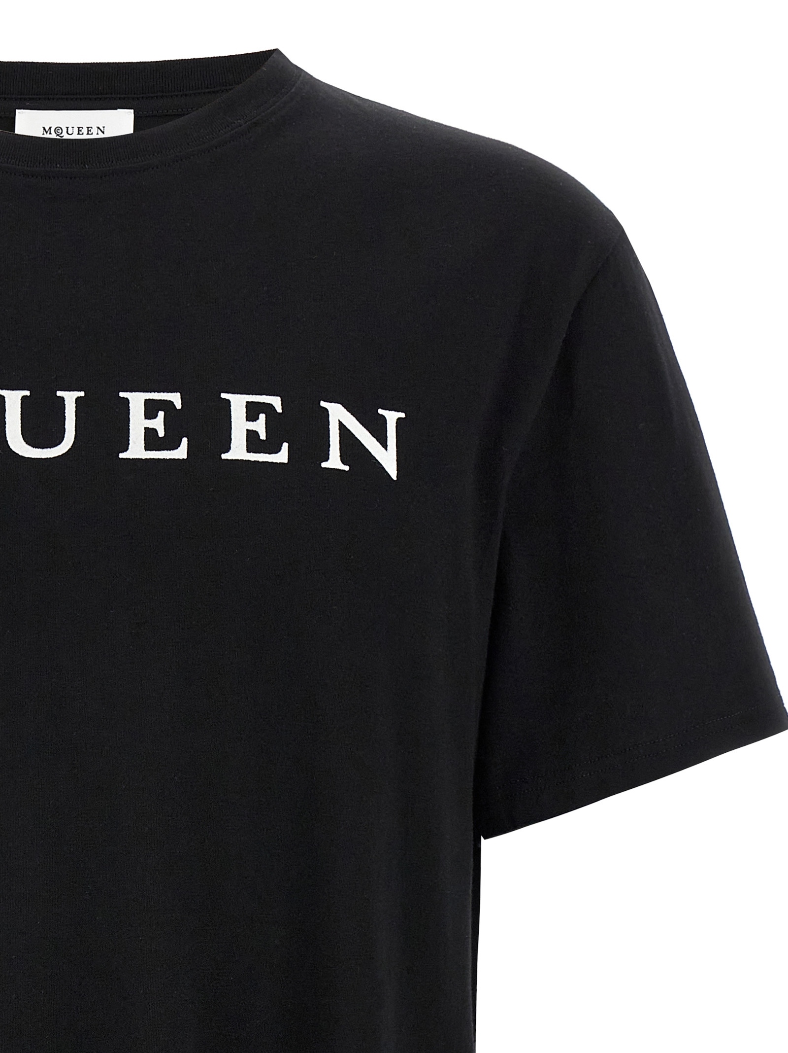 Flocked 'McQueen' T-shirt 828420QTADD0520 (Alexander McQUEEN / Tシャツ・カットソー ) | Alexander McQUEEN (アレキサンダー・マックイーン)(2)