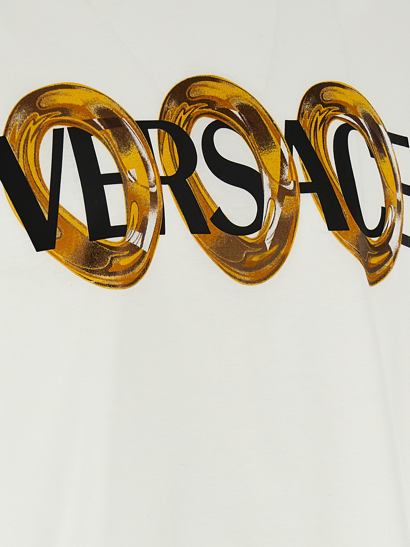 Logo print T-shirt 10133021A134012W580 (VERSACE / Tシャツ・カットソー ) | VERSACE (ヴェルサーチェ)(3)