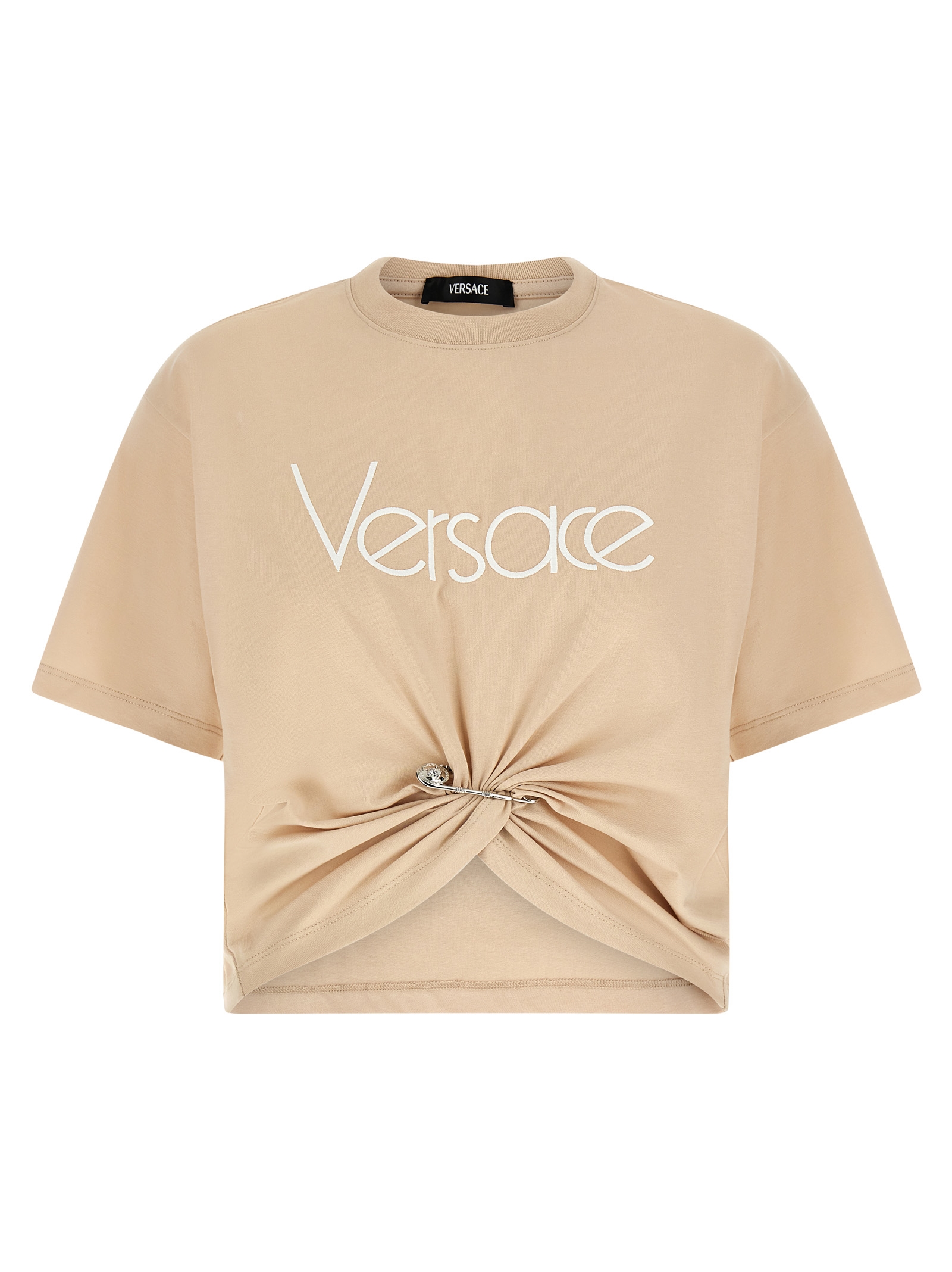 Logo embroidery t-shirt 10188981A136102KQ70 (VERSACE / Tシャツ・カットソー ) | VERSACE (ヴェルサーチェ)