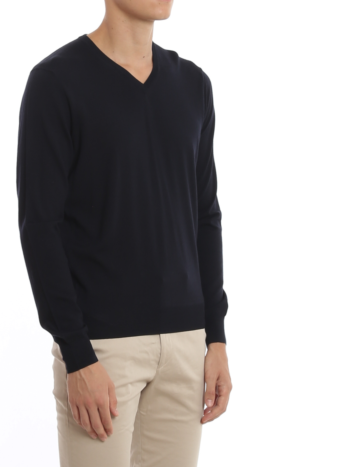 Wool V-neck sweater D0D481790 (Drumohr / ニット・セーター・カーディガン ) | Drumohr (ドルモア)(4)