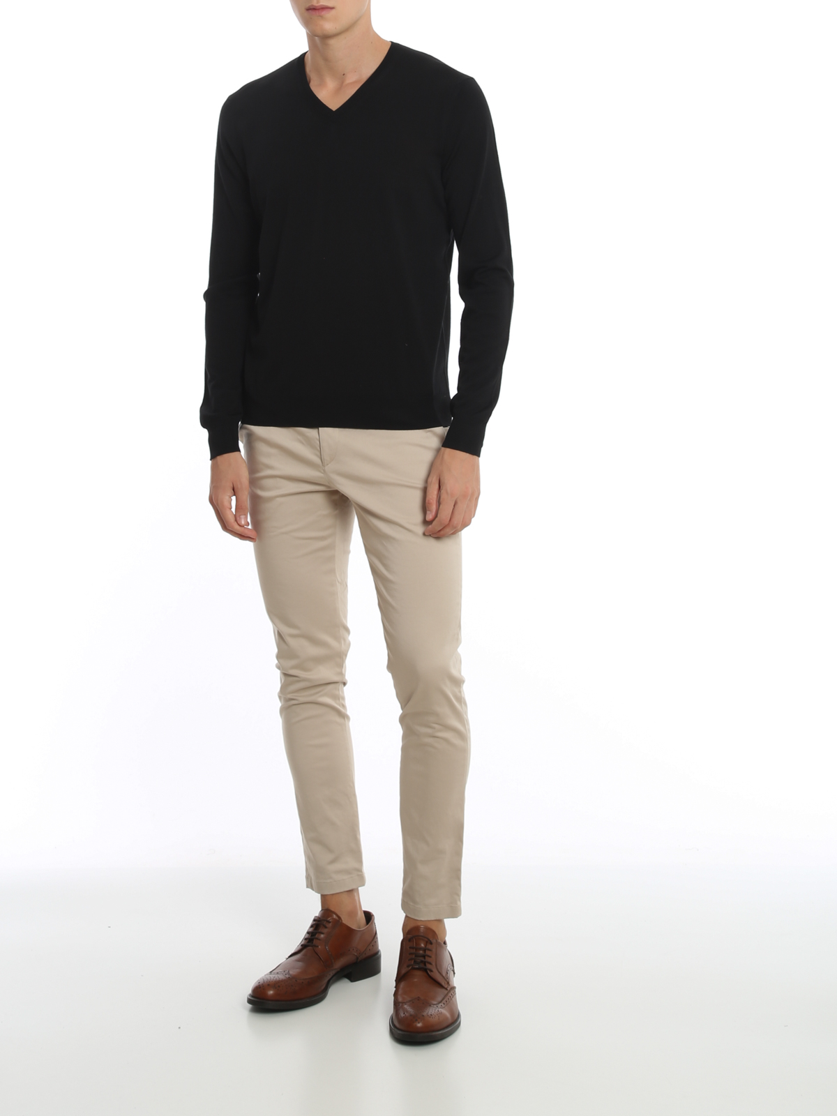 Wool V-neck sweater D0D481690 (Drumohr / ニット・セーター・カーディガン ) | Drumohr (ドルモア)(1)