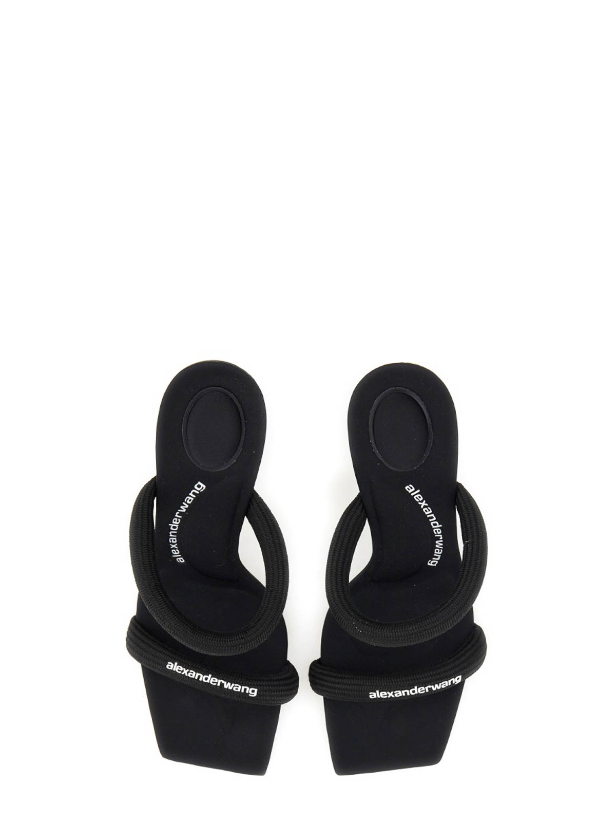 サンダル・ミュール Alexander Wang FW25 SANDALO JULIE  (30321S033 001) julie 105mm nylon tubular sandal in BLACK | alexanderwang®