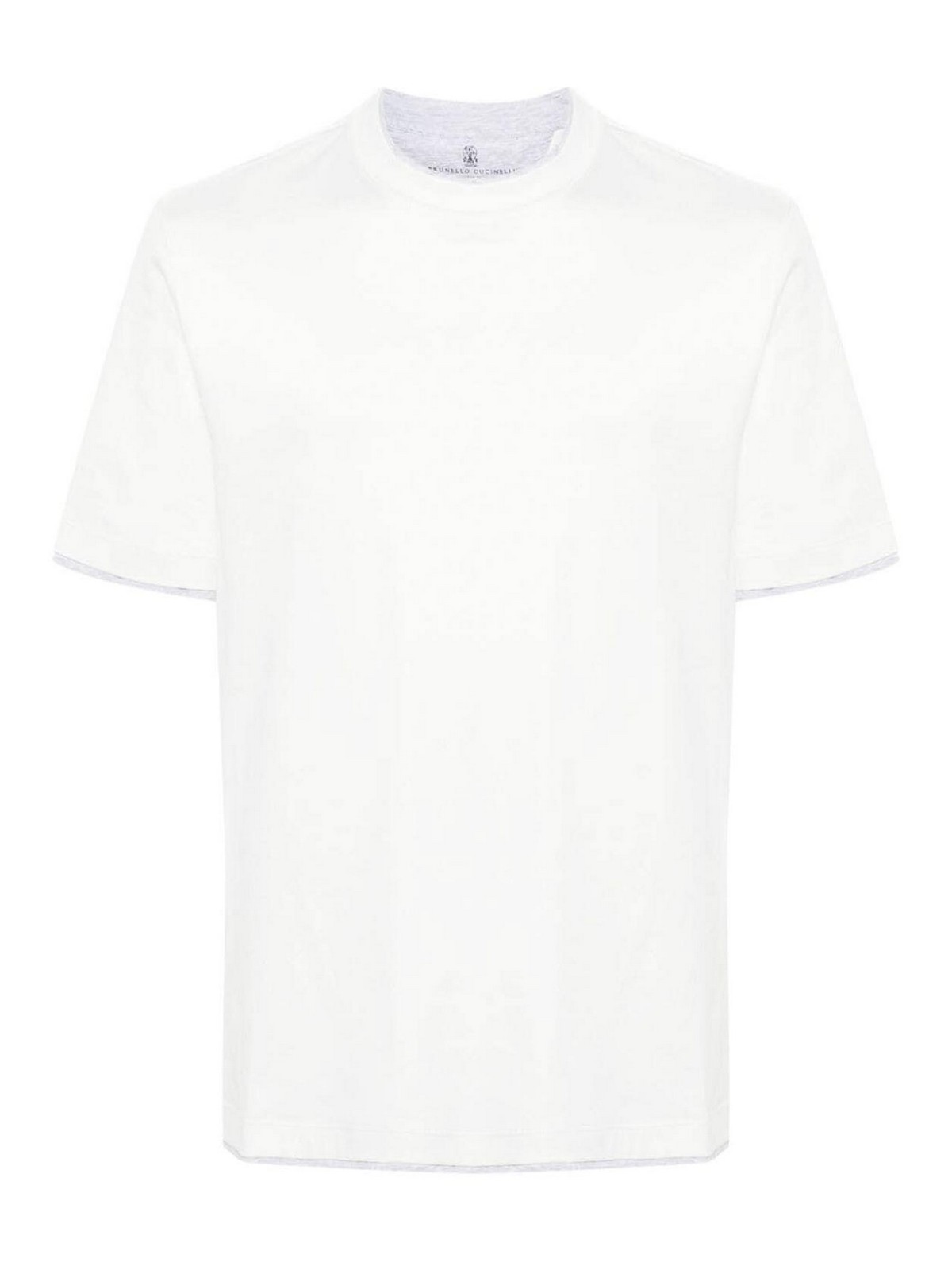 Crew-Neck T-Shirt With Faux-Layering M0B137427CC984 (Brunello Cucinelli / Tシャツ・カットソー ) | Brunello Cucinelli (ブルネロ・クチネリ)
