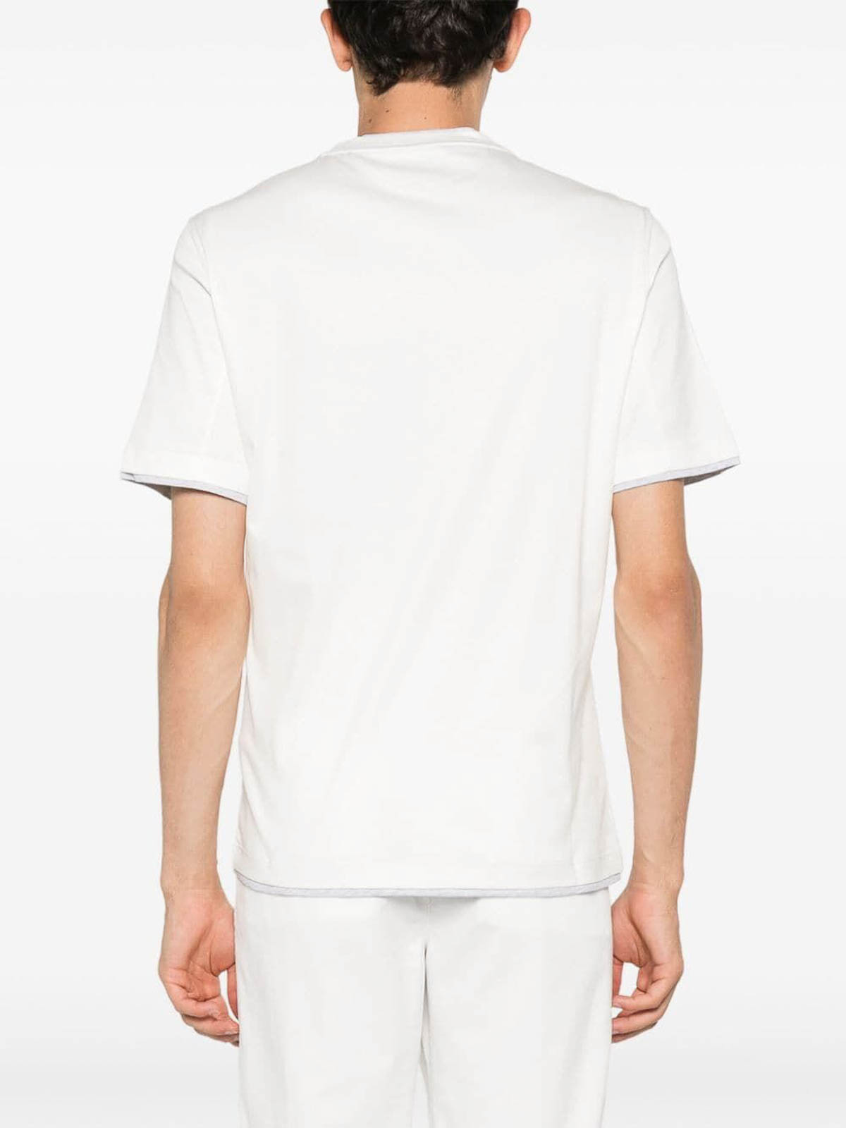 Crew-Neck T-Shirt With Faux-Layering M0B137427CC984 (Brunello Cucinelli / Tシャツ・カットソー ) | Brunello Cucinelli (ブルネロ・クチネリ)(3)