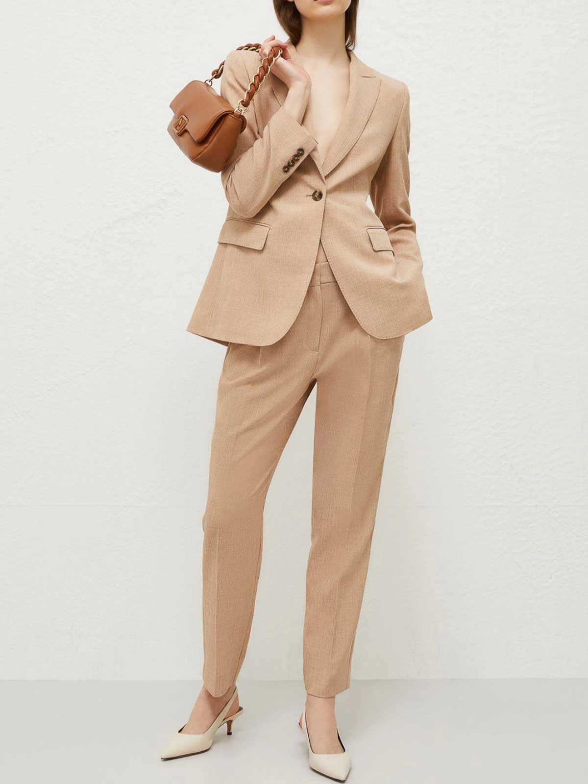 Banfy Blazer In Light Brown 2423046051200BANFY003 (MARELLA / ブレザー・ジャケット ) | MARELLA (マレーラ)(1)