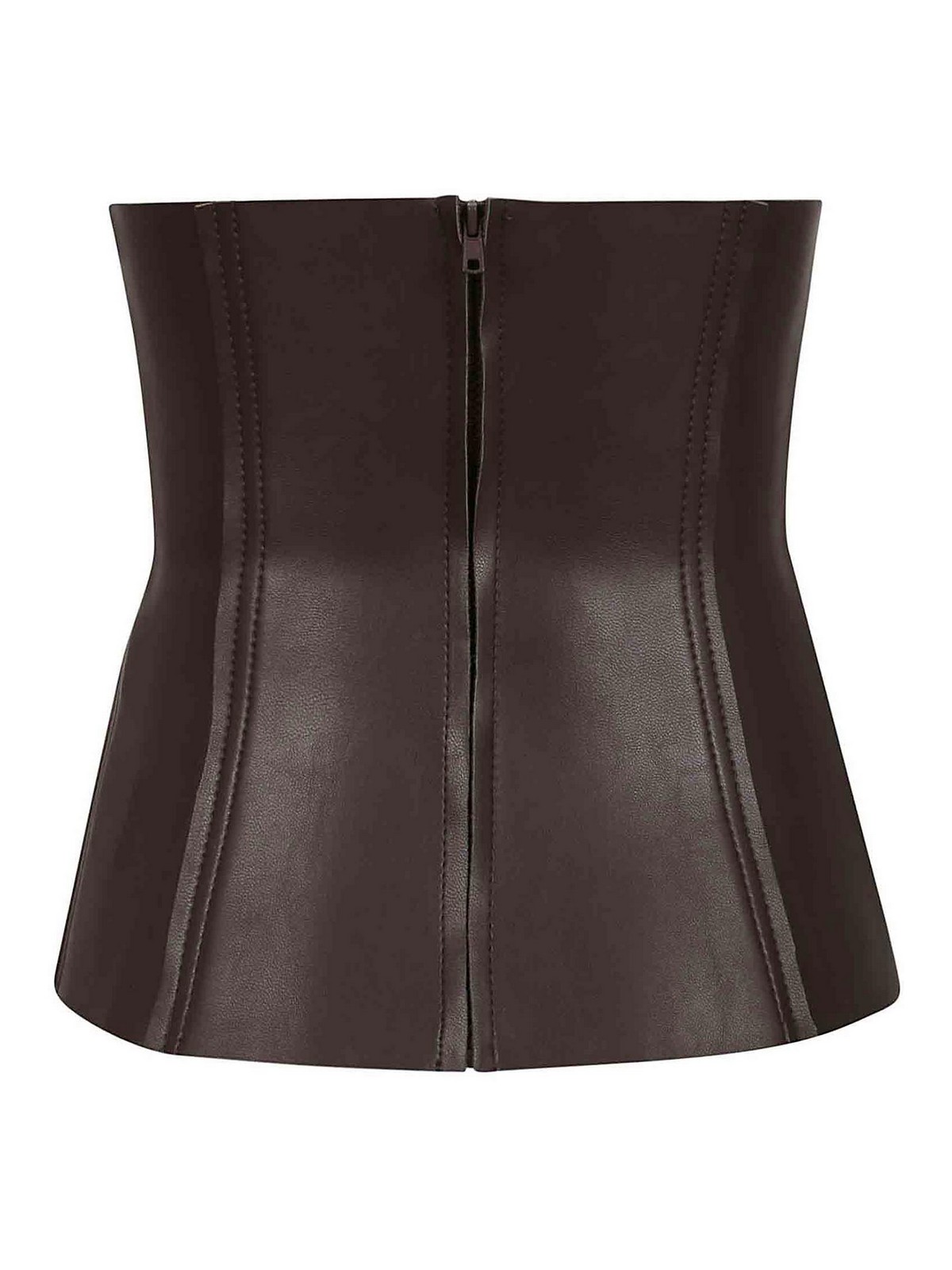 Top ST3236LVA85028CHOCOLATE (NORMA KAMALI / タンクトップ・キャミソール ) | NORMA KAMALI (ノーマカマリ)(1)