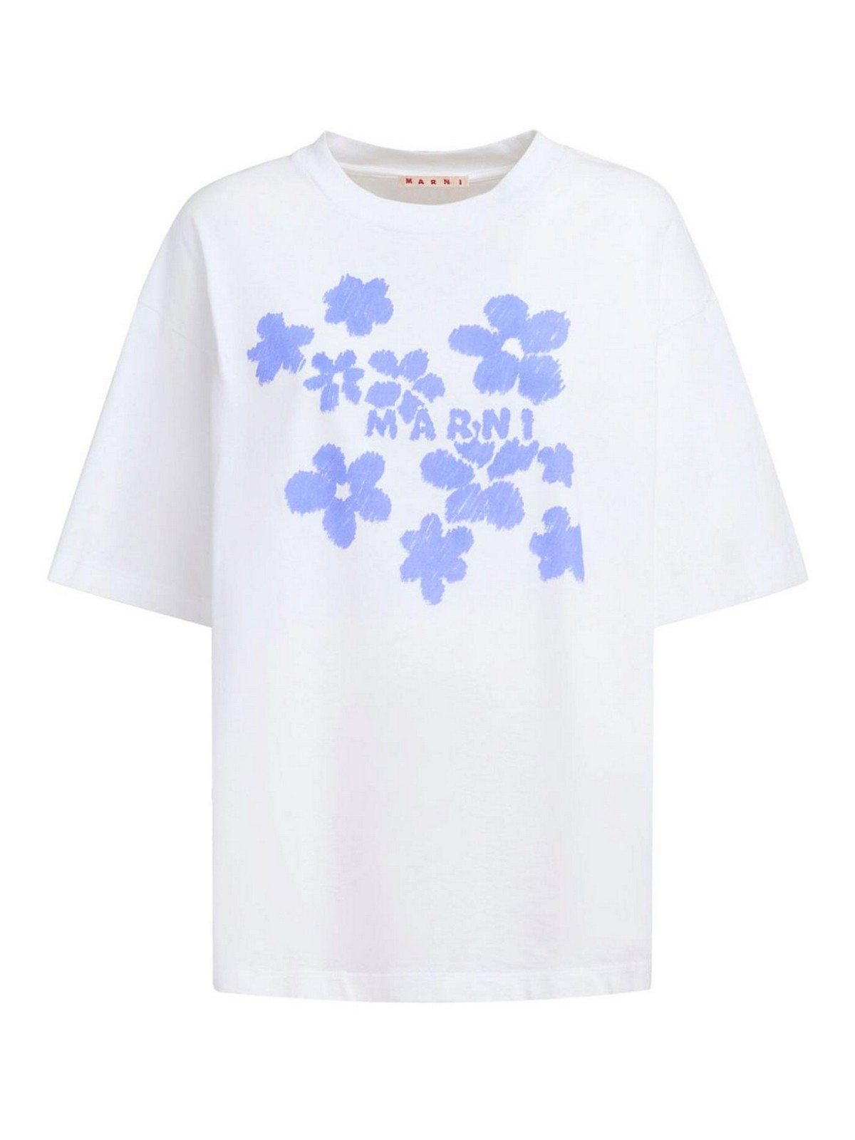 Flower Print Logo T-Shirt THJET49P09USCD2W01 (Marni / Tシャツ・カットソー ) | Marni (マルニ)