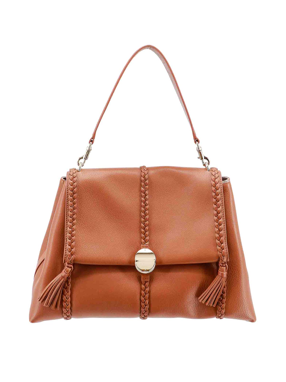 Leather shoulder bag with engraved logo C23US566K15247 (Chloé / ハンドバッグ・ショルダーバッグ ) | Chloé (クロエ)