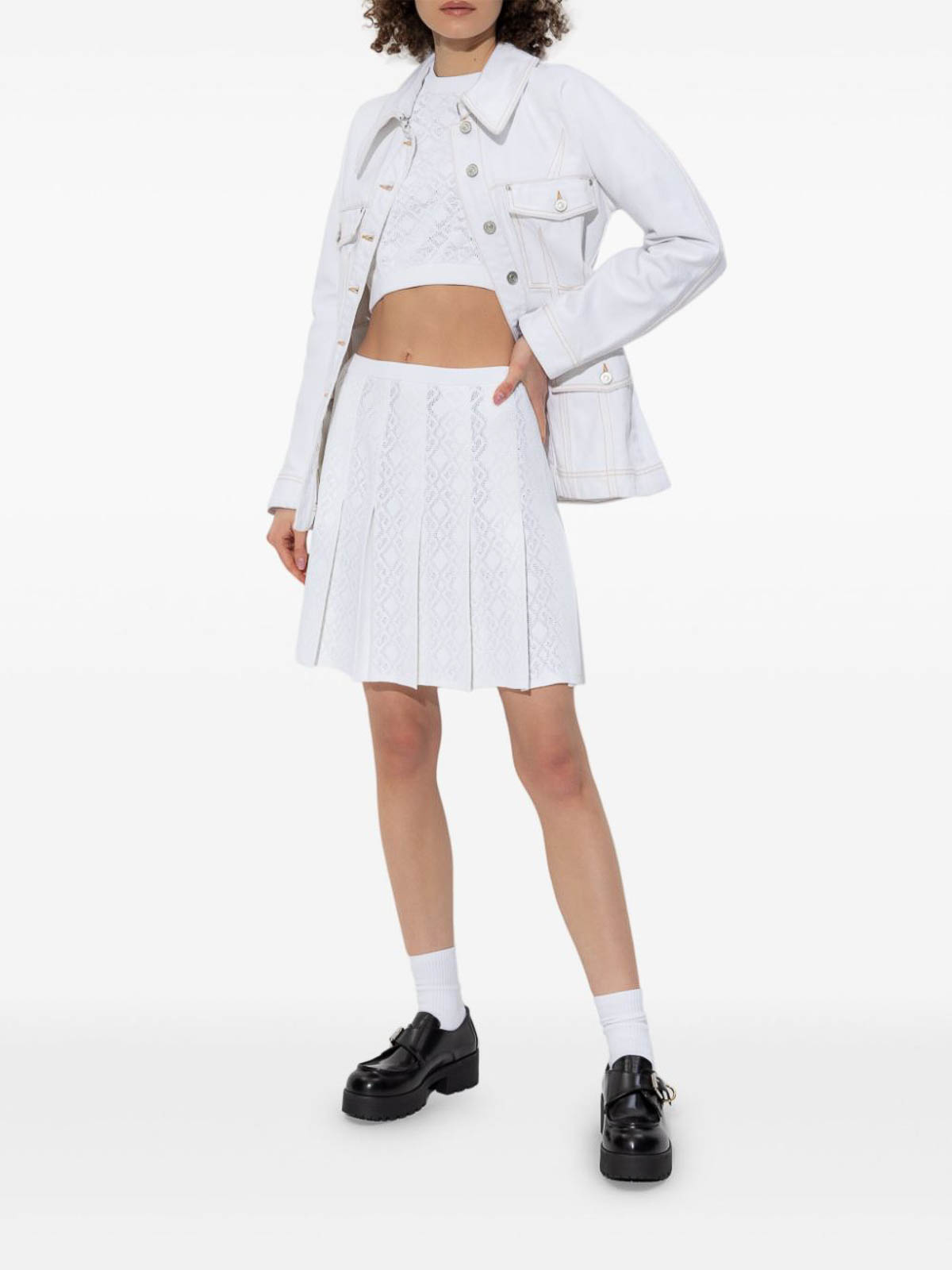 Pleated mini skirt BW40XW4ZPN100100WHITE (GIVENCHY / スカート ) | GIVENCHY (ジバンシィ)(1)