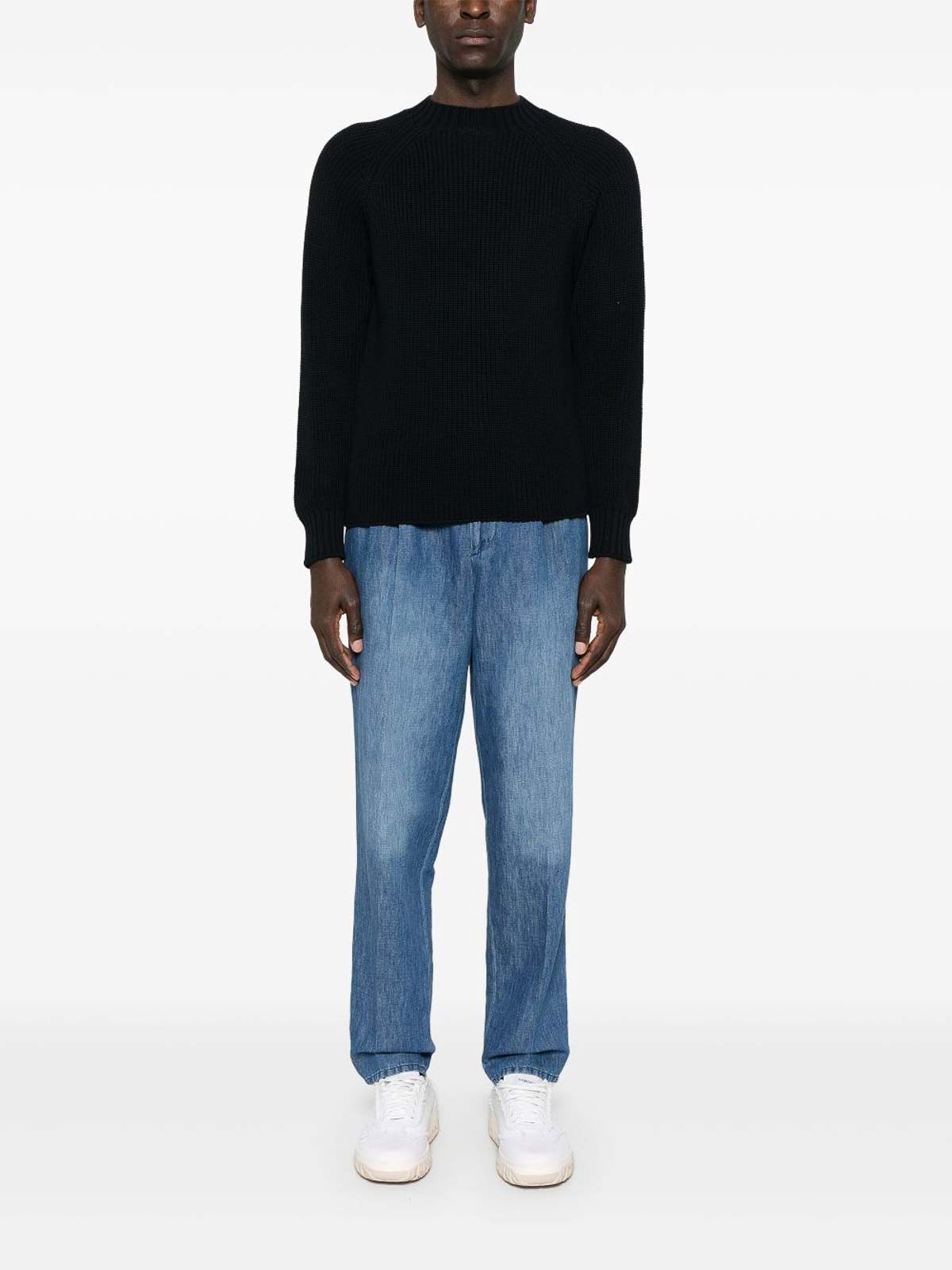 Long Sleeve Crew-Neck Sweater D5Z303PA795 (Drumohr / ニット・セーター・カーディガン ) | Drumohr (ドルモア)(1)