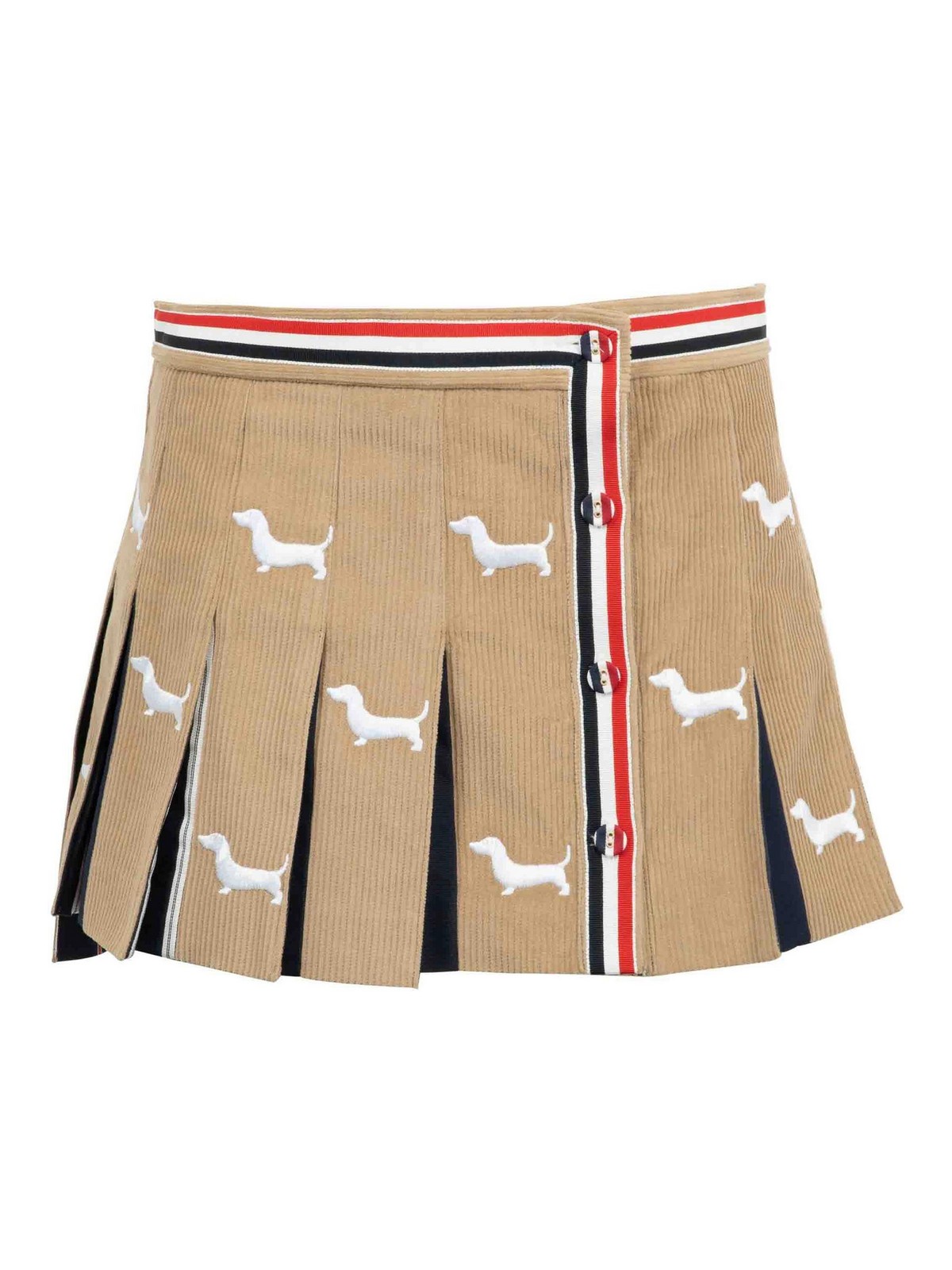 Hector-Embroidery Corduroy Mini Skirt FGCA20EE1227250 (Thom Browne / スカート ) | Thom Browne (トム・ブラウン)