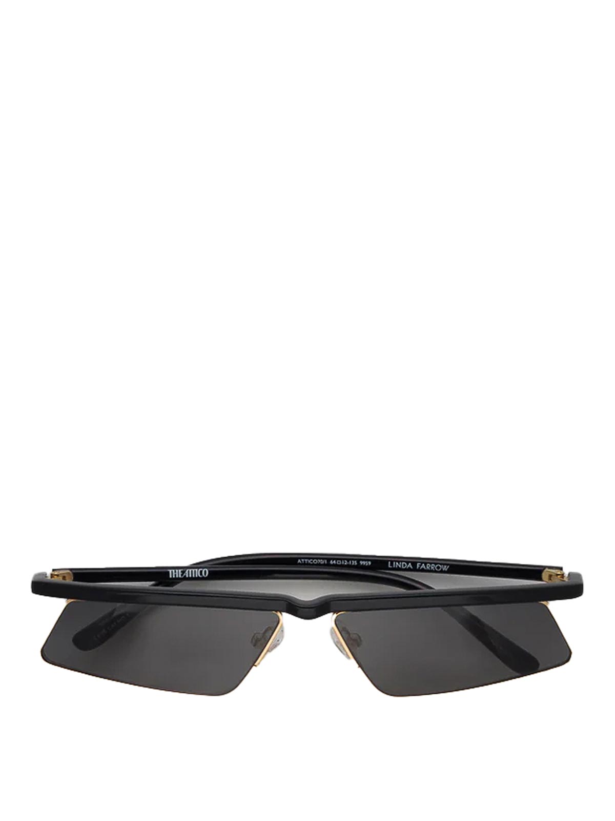 Aria Cat Eye Sunglasses In Yellow Gold 70C1SUNGOLDBLACKGREY (THE ATTICO / サングラス・アイウェア ) | THE ATTICO (ジ・アティコ)