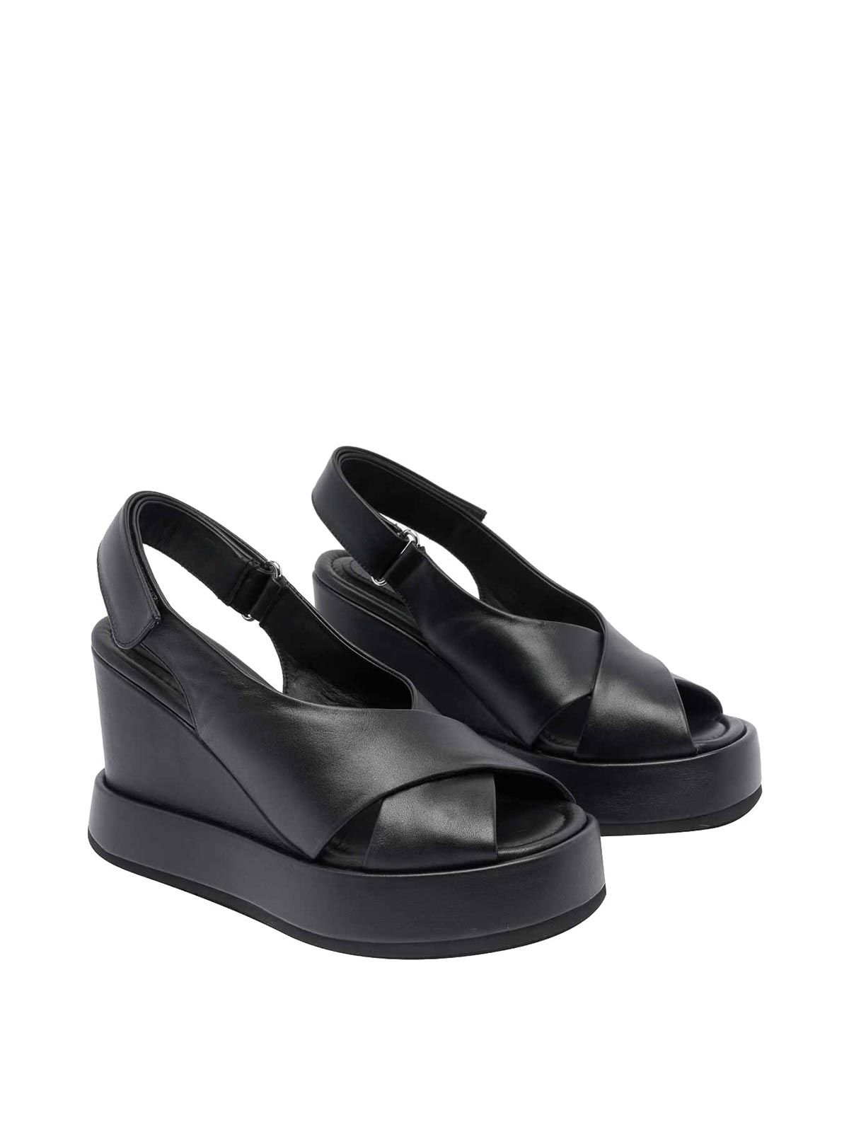 Black Cora Wedges 265802BLACK (PALOMA BARCELÓ / サンダル ) | PALOMA BARCELÓ (パロマバルセロ)(1)