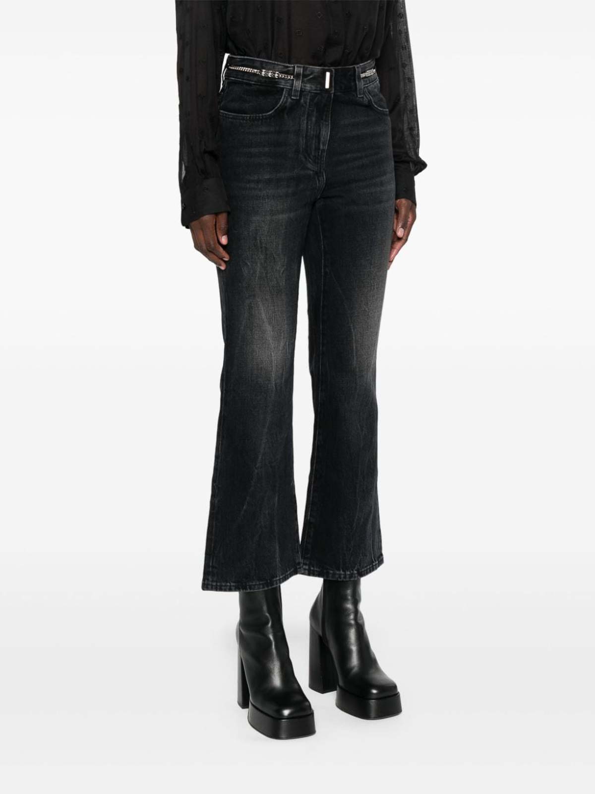Bootcut jeans with logo plaque BW513J5Y3P001001 (GIVENCHY / ジーンズ ) | GIVENCHY (ジバンシィ)(3)
