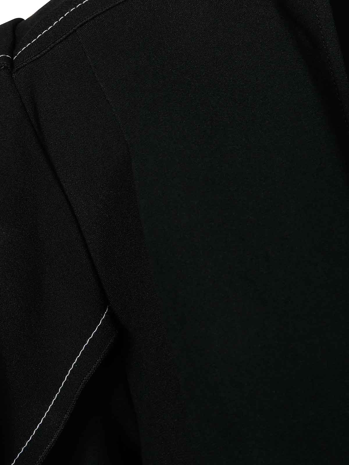 Gathered V Neck Midi Dress 1124WDR005195BBLACK1 (VICTORIA BECKHAM / ワンピース・ドレス・オールインワン ) | VICTORIA BECKHAM (ヴィクトリア ベッカム)(2)