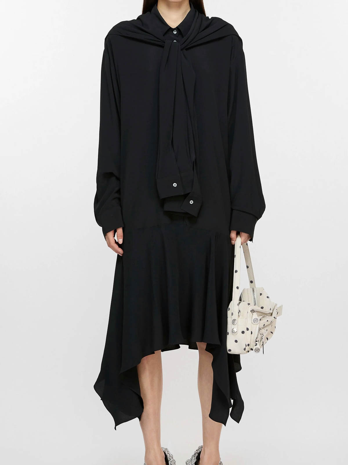 Black dress A20785BLACK (Acne Studios / ワンピース・ドレス・オールインワン ) | Acne Studios (アクネ ストゥディオズ)(1)