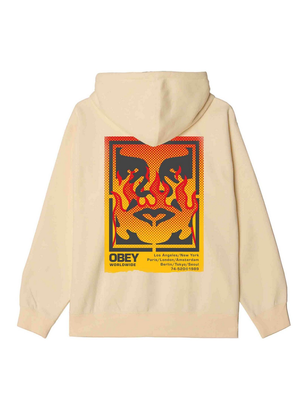 Icon Stencil Flame Fleece 117464048UBL (OBEY / スウェット・フーディー ) | OBEY (オベイ)(1)