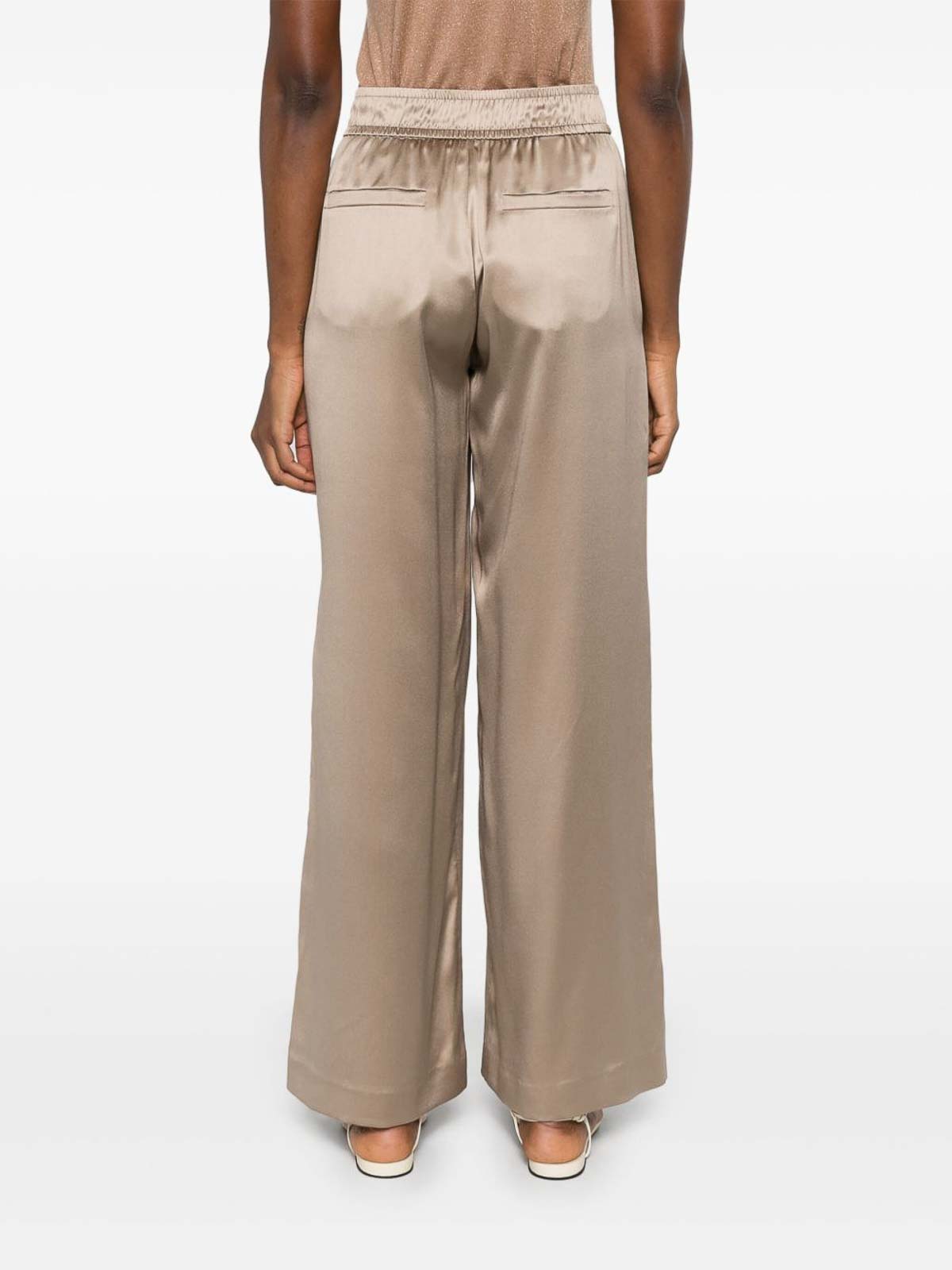 Wide leg trousers with satin finishes M0C59P8942C2874KAKI (Brunello Cucinelli / パンツ ) | Brunello Cucinelli (ブルネロ・クチネリ)(3)