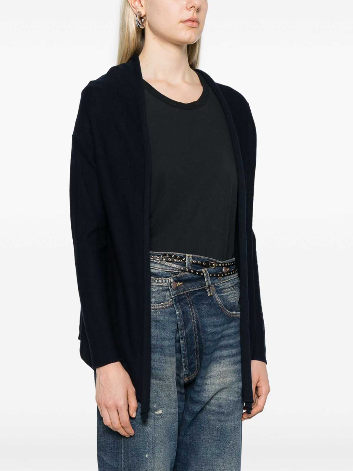 Incrocino Knitted Wrap Cardigan MI1X8W445FBLU (daniela gregis / ニット・セーター・カーディガン ) | daniela gregis (ダニエラ グレジス)(3)