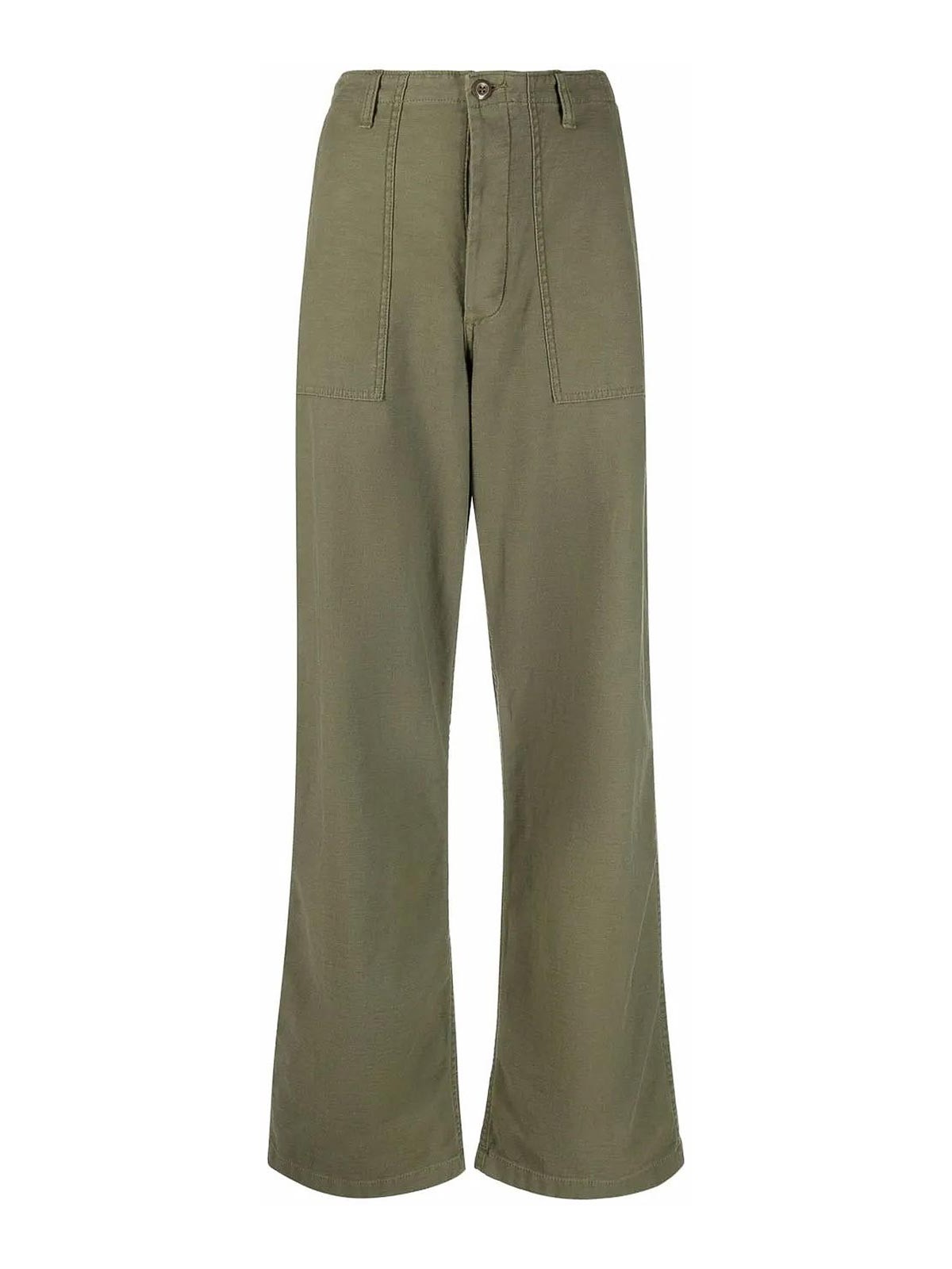 Olive trousers R13WR077R109B (R13 / パンツ ) | R13 (アールサーティーン)