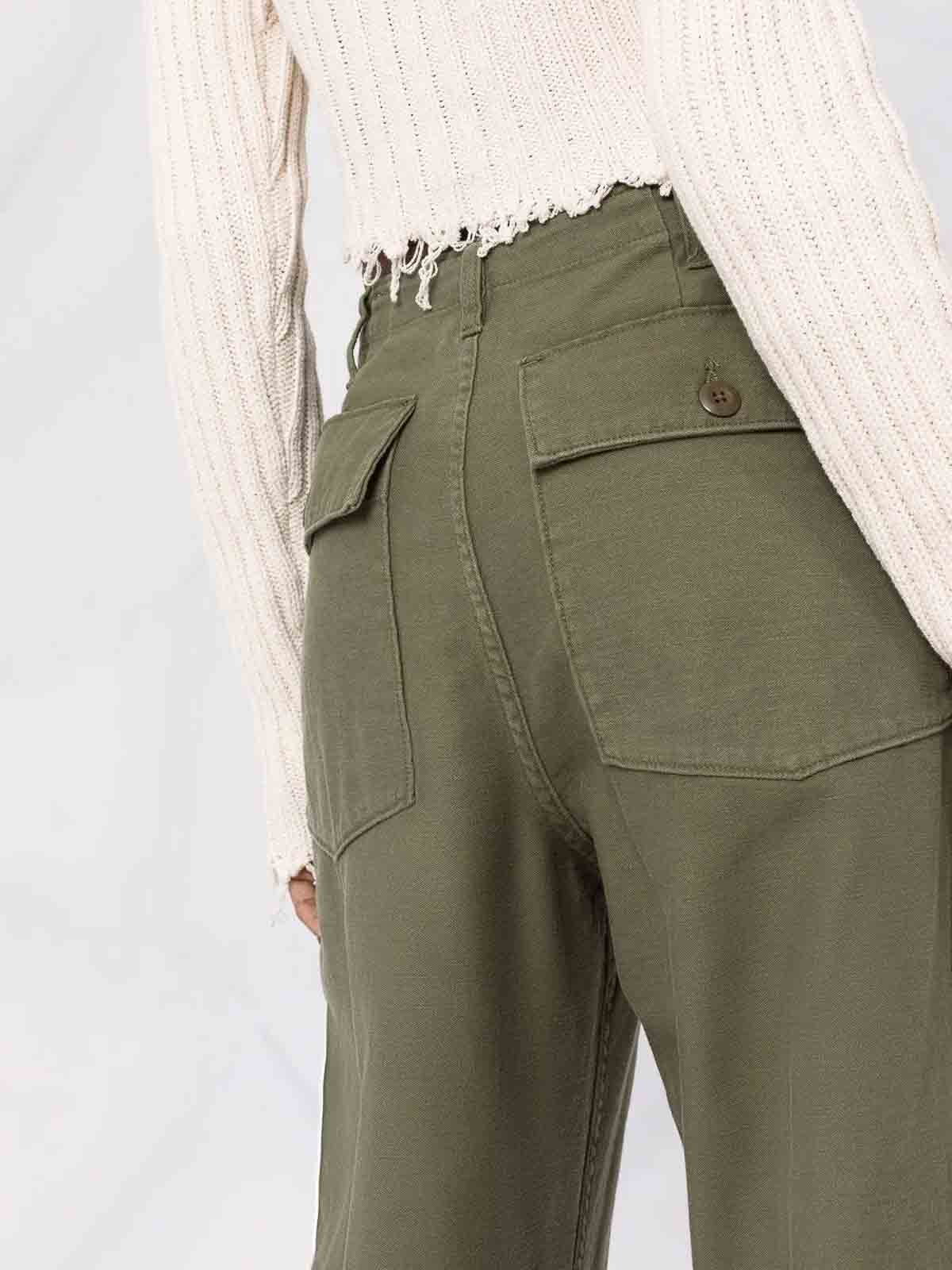 Olive trousers R13WR077R109B (R13 / パンツ ) | R13 (アールサーティーン)(2)