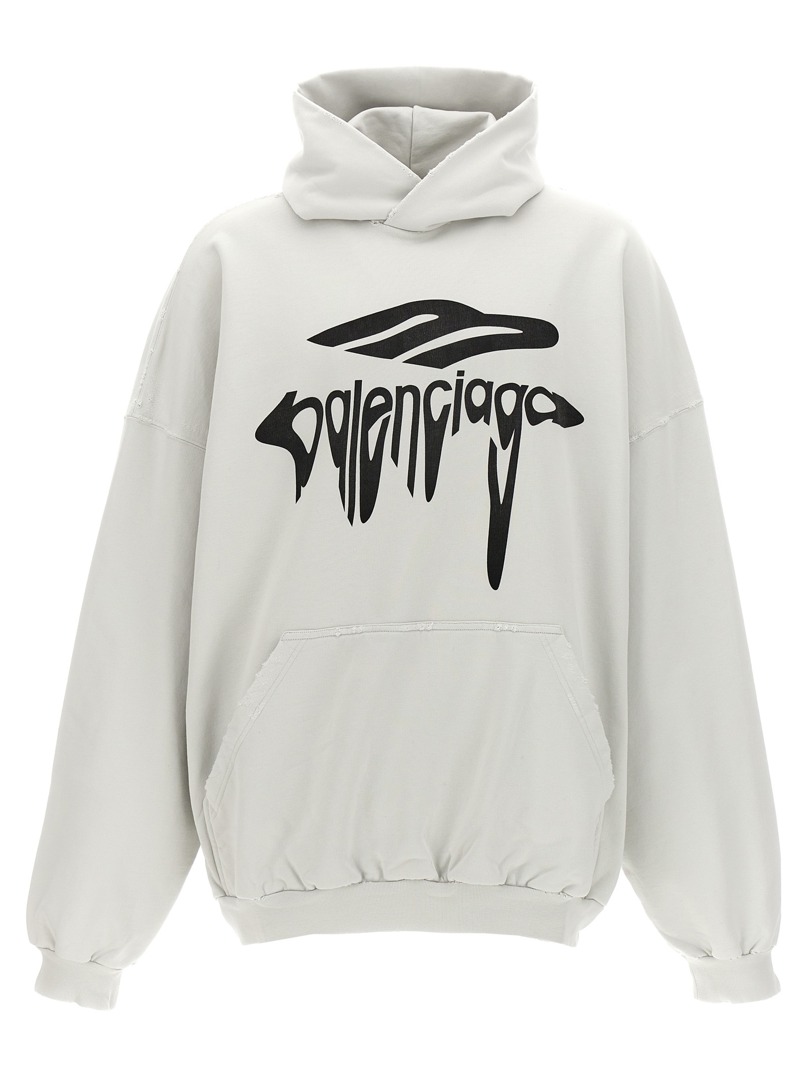 正規店買付【BALENCIAGA】3B リキファイド スウェット Balenciaga 3B Liquified Hoodie Large Fit | Saks Fifth Avenue