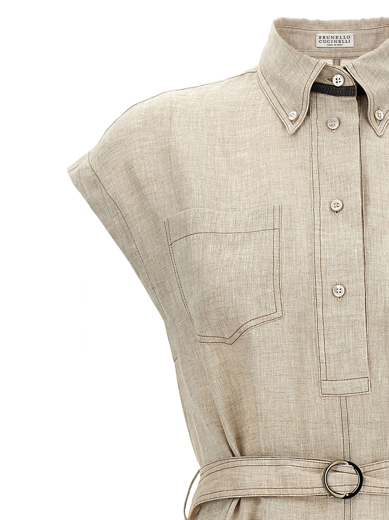 Linen dress MM633AHA92C200 (Brunello Cucinelli / ワンピース・ドレス・オールインワン ) | Brunello Cucinelli (ブルネロ・クチネリ)(2)