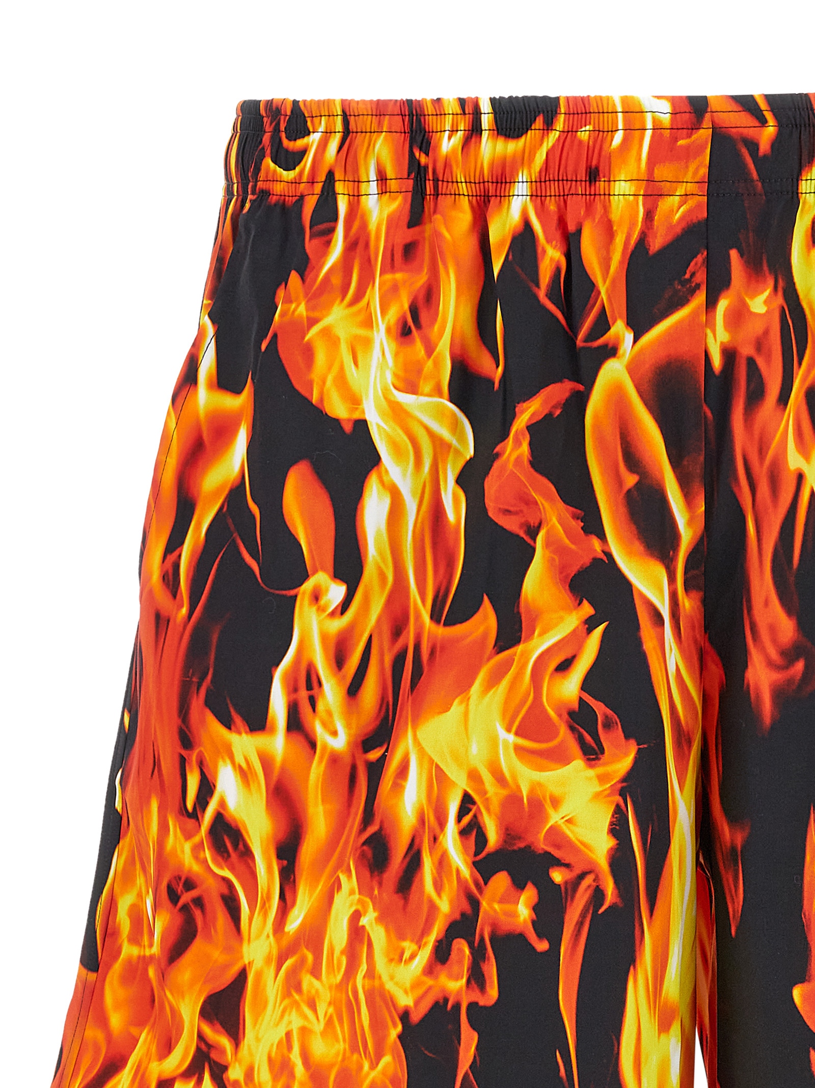'Black & Orange Fire' bermuda shorts UA66SS400XFIREPRINT (VETEMENTS / ショートパンツ ) | VETEMENTS (ヴェトモン)(2)