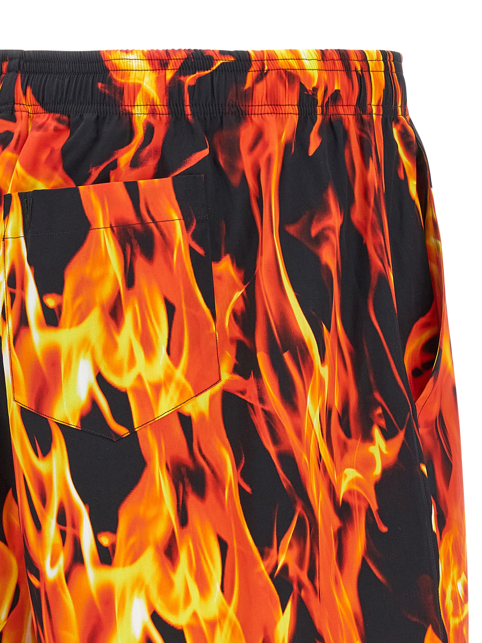 'Black & Orange Fire' bermuda shorts UA66SS400XFIREPRINT (VETEMENTS / ショートパンツ ) | VETEMENTS (ヴェトモン)(3)